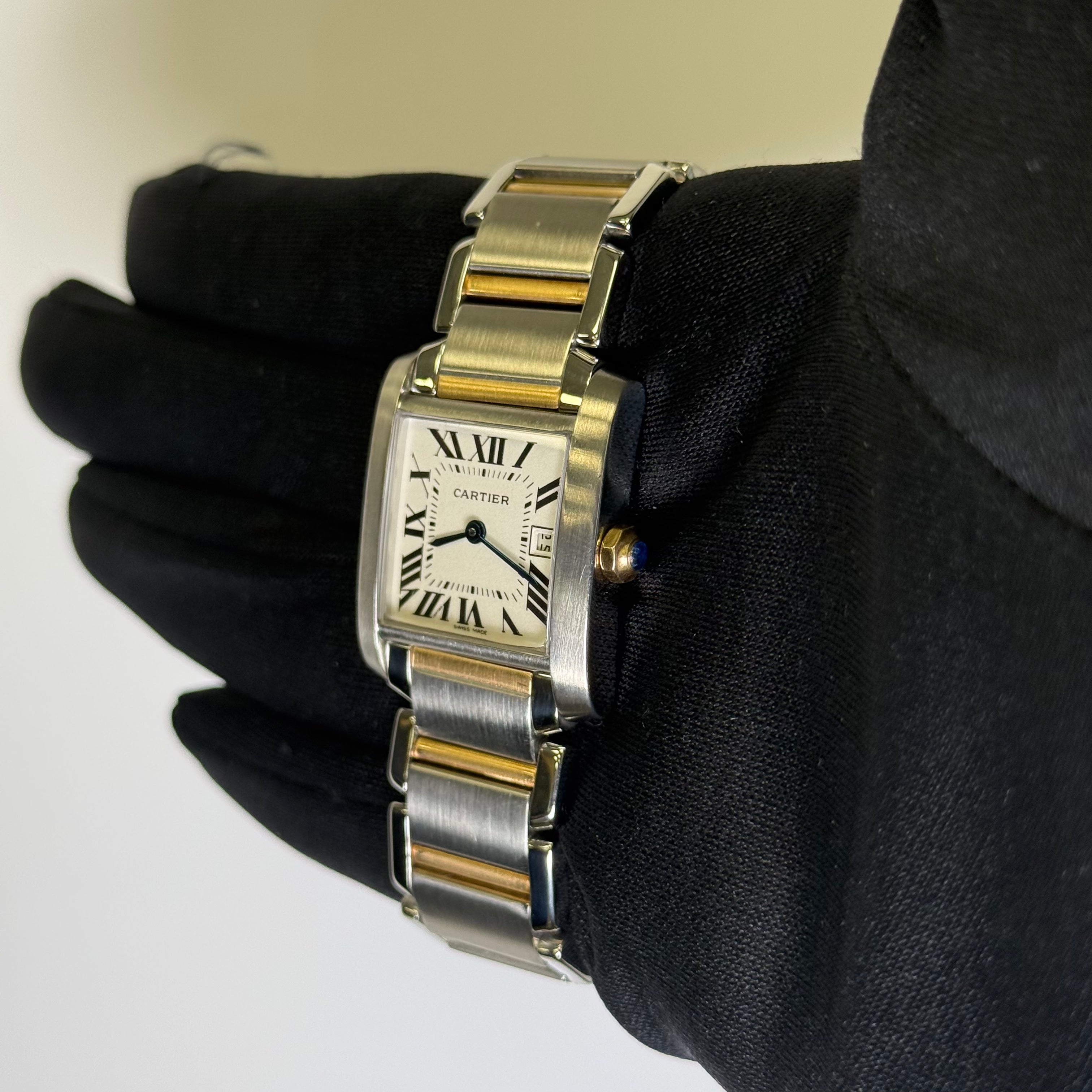 Cartier Tank 25mm White Dial Watch Ref# W51012Q4