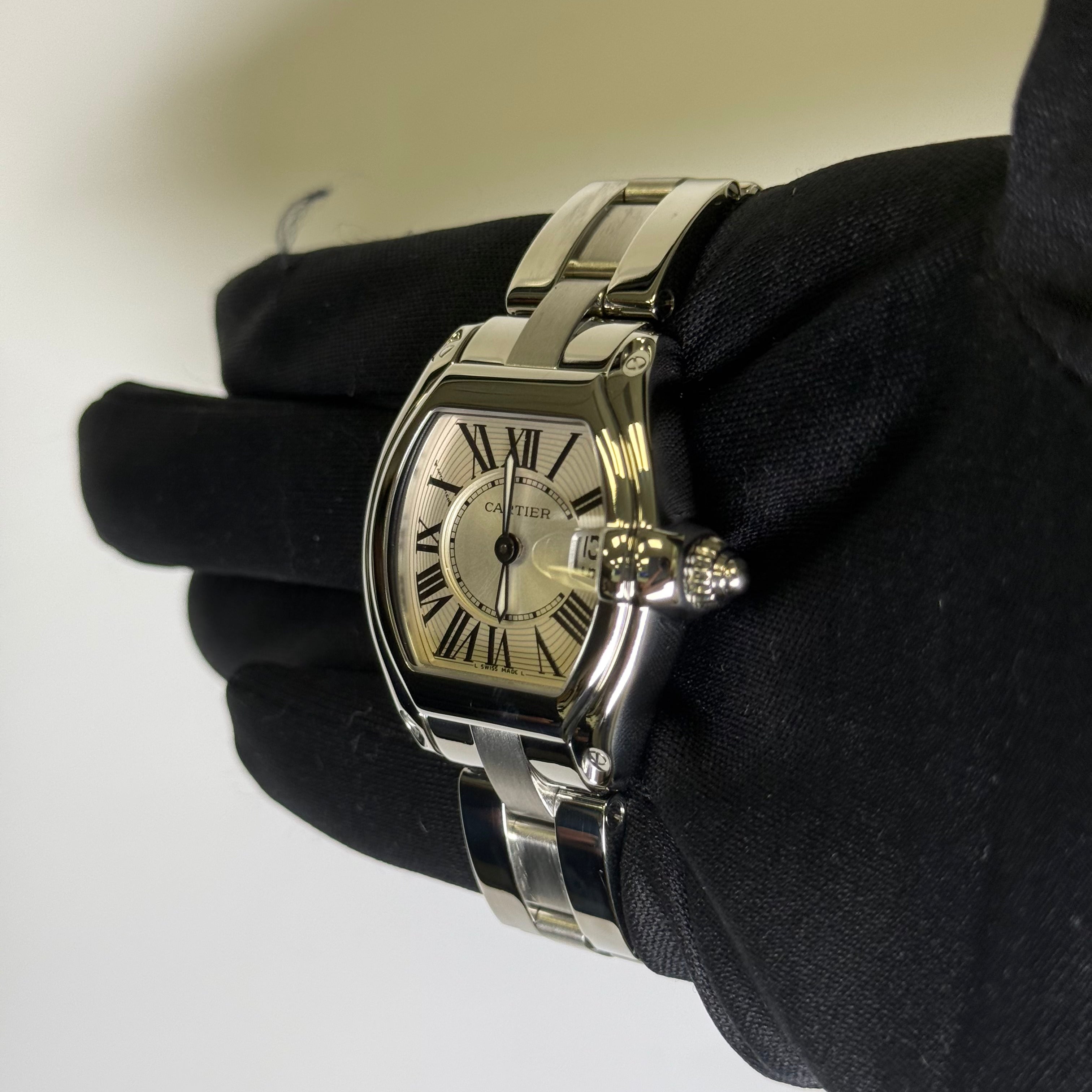 Cartier Roadster 31mm Silver Dial Watch Ref# W62016V3