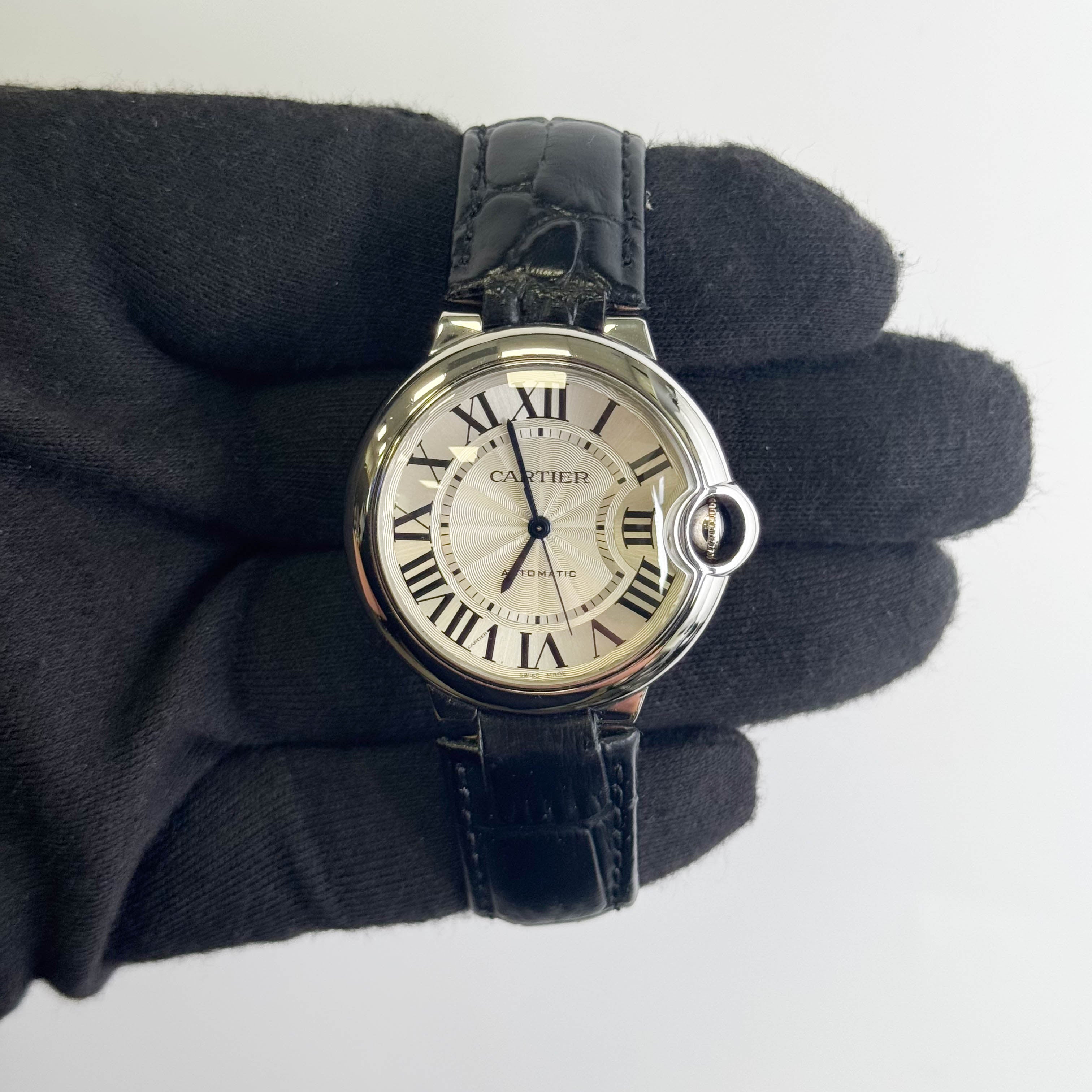 Cartier Ballon Bleu 36mm Silver Dial Watch Ref# WSBB0028