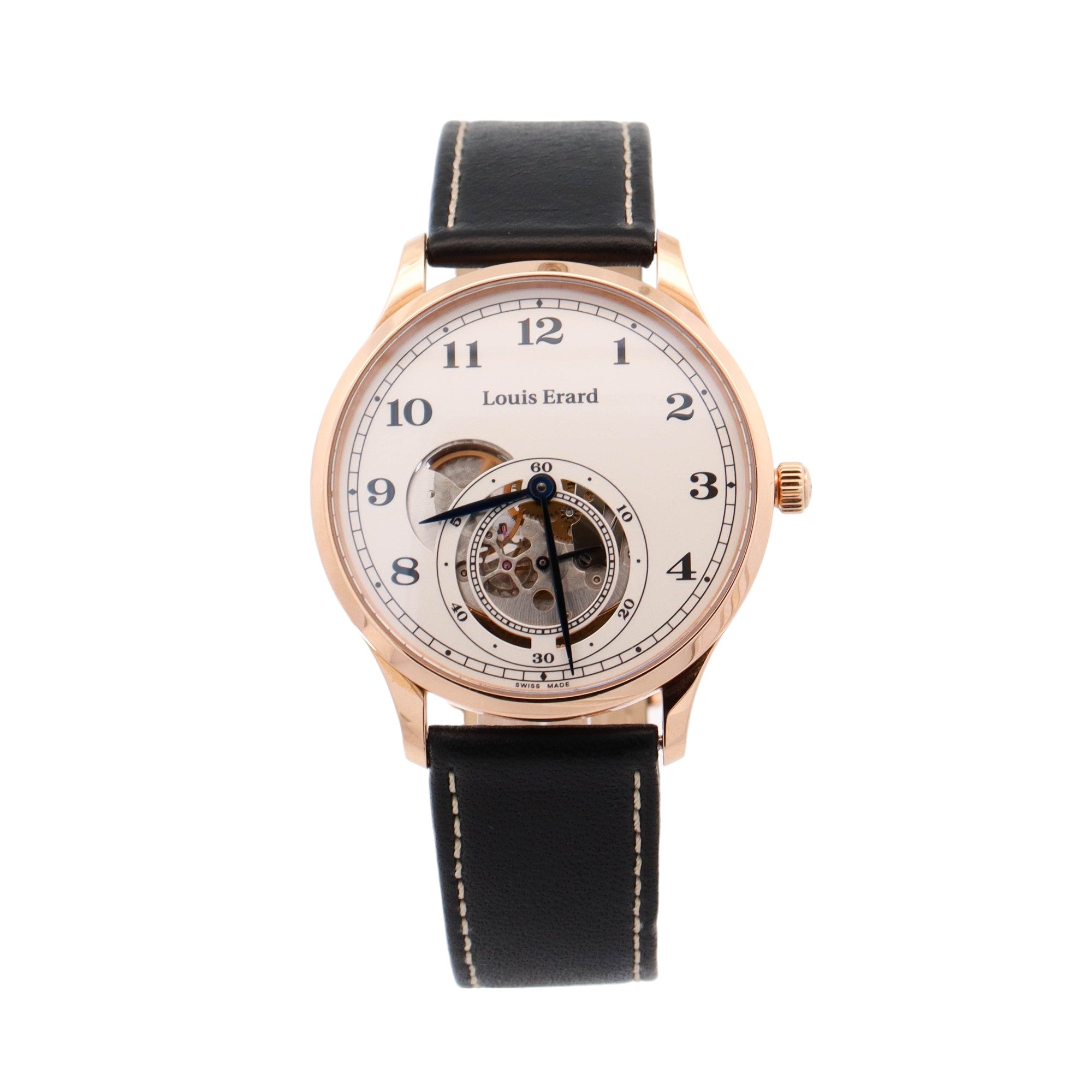 Louis Erard 1931 Yellow Gold 40mm White Arabic Dial Watch Reference #: 32217AA31 - Happy Jewelers Fine Jewelry Lifetime Warranty