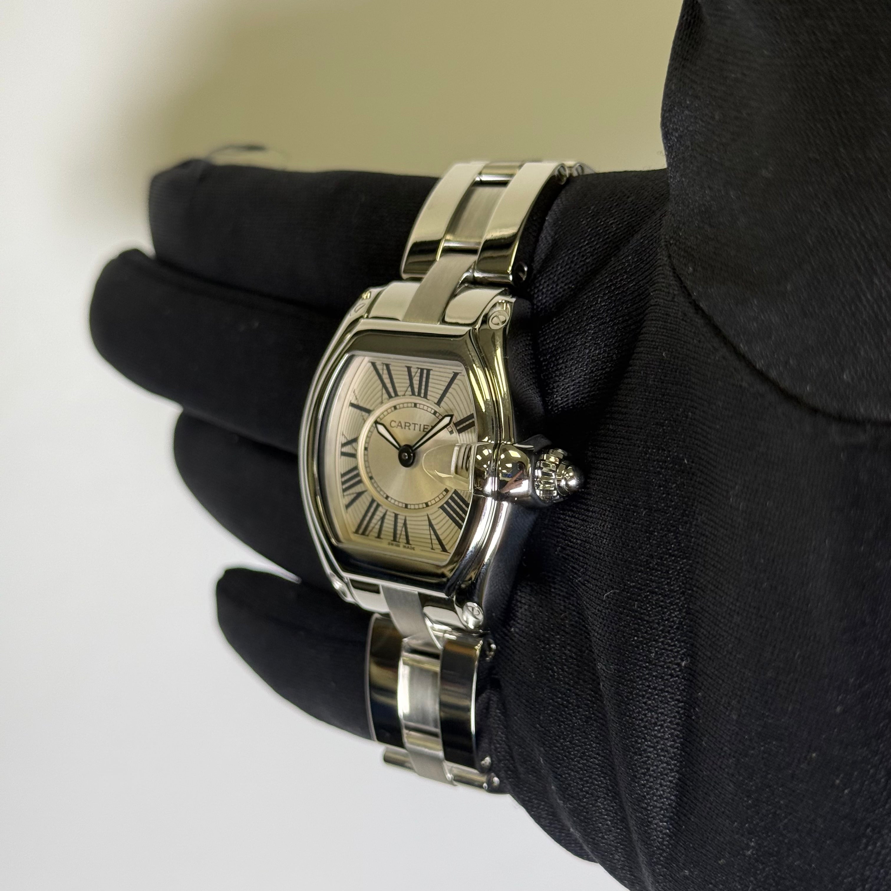 Cartier Roadster 31mm Silver Dial Watch Ref# W62016V3