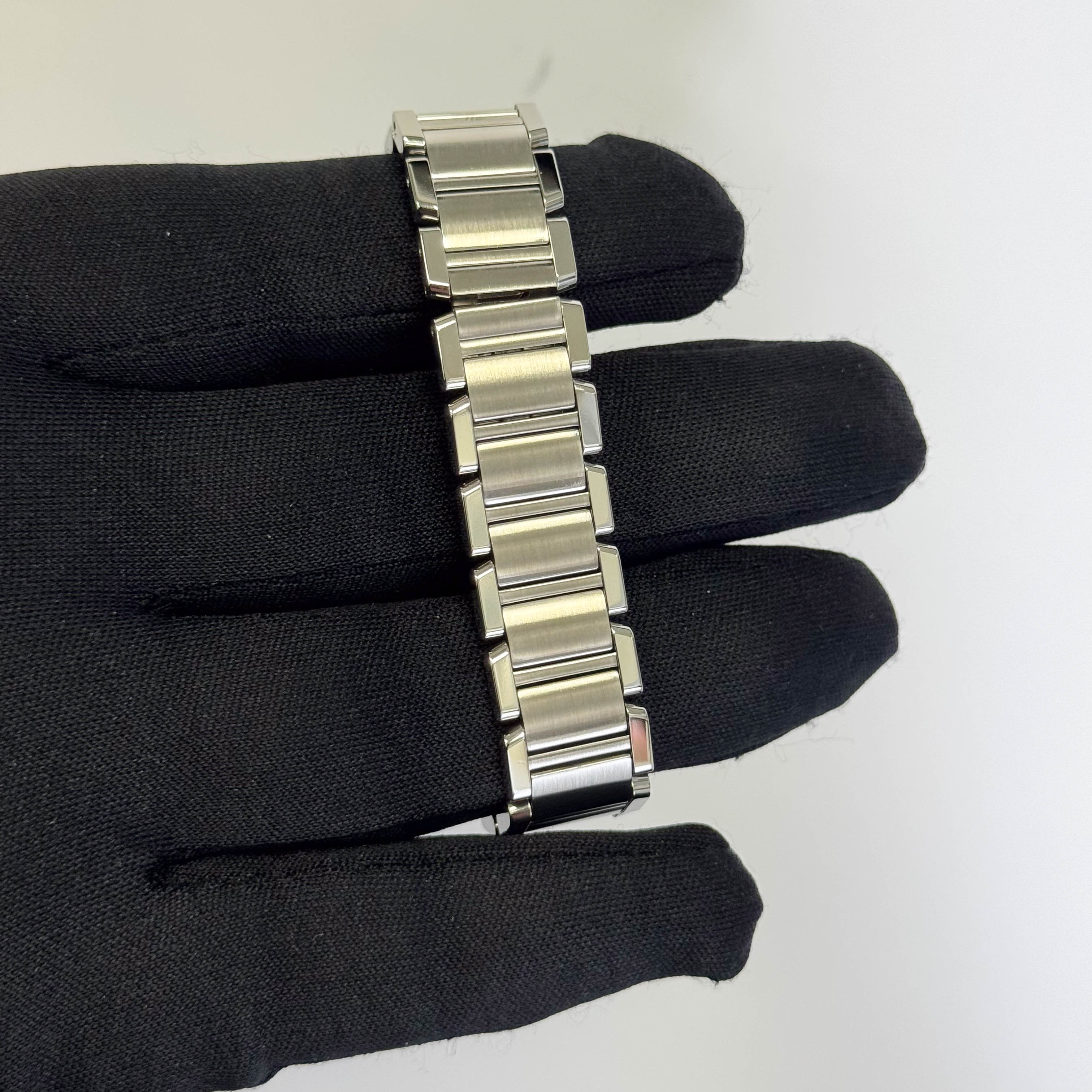 Cartier Tank Stainless Steel 20mm Ivory Dial Watch Ref# W51008Q3 - Happy Jewelers Fine Jewelry Lifetime Warranty