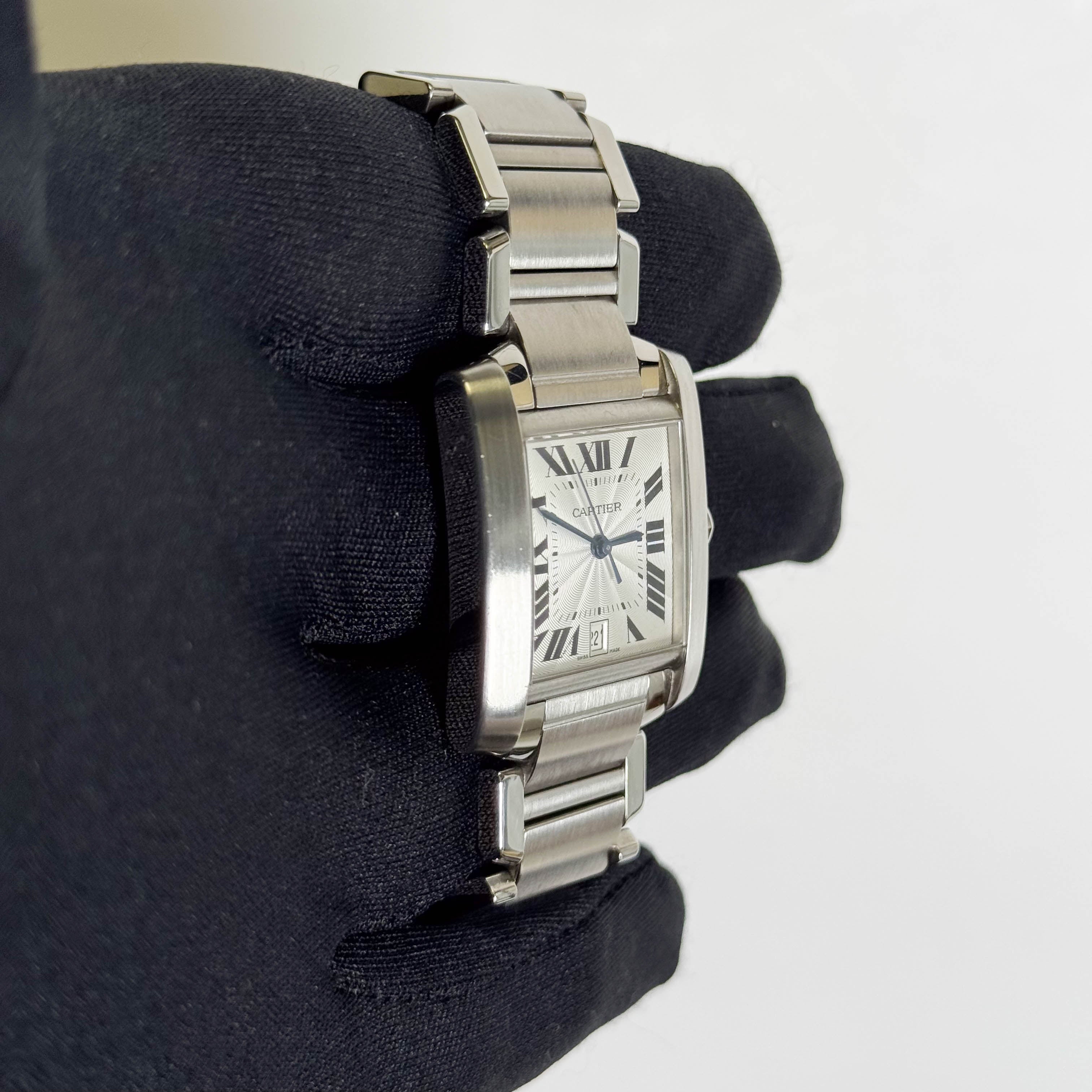 Cartier Tank 28mm White Dial Watch Ref# W51002Q3