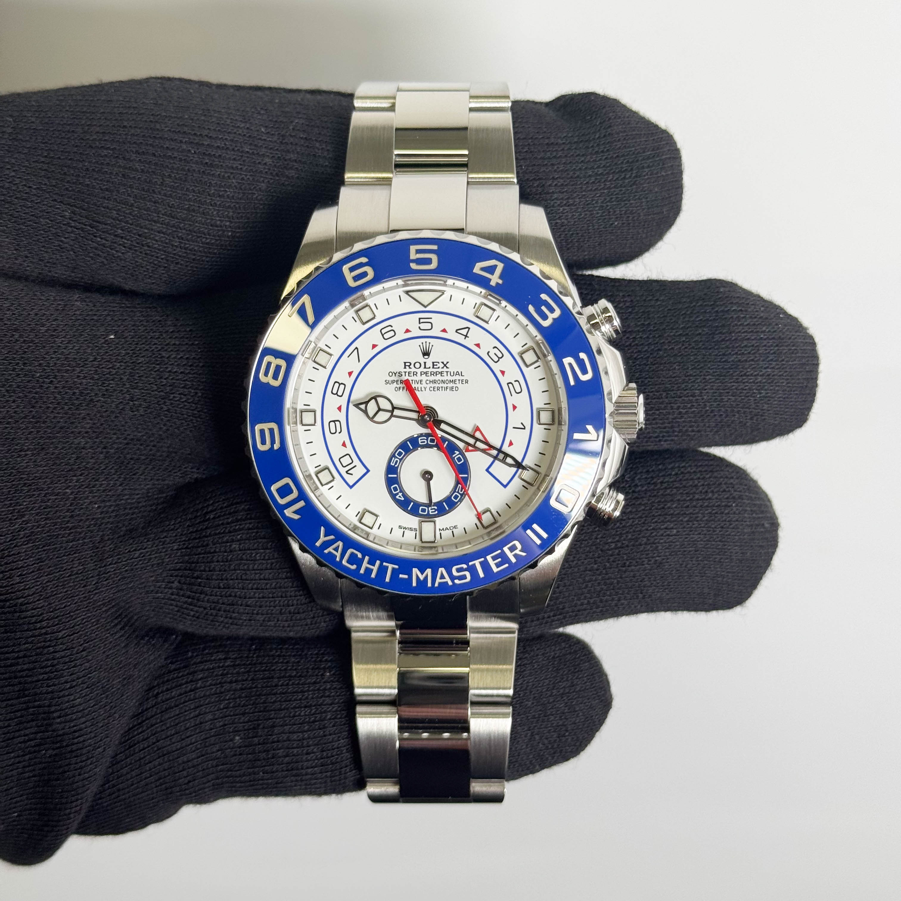 Rolex Yacht-Master II 44mm White Dial Watch Ref# 116680