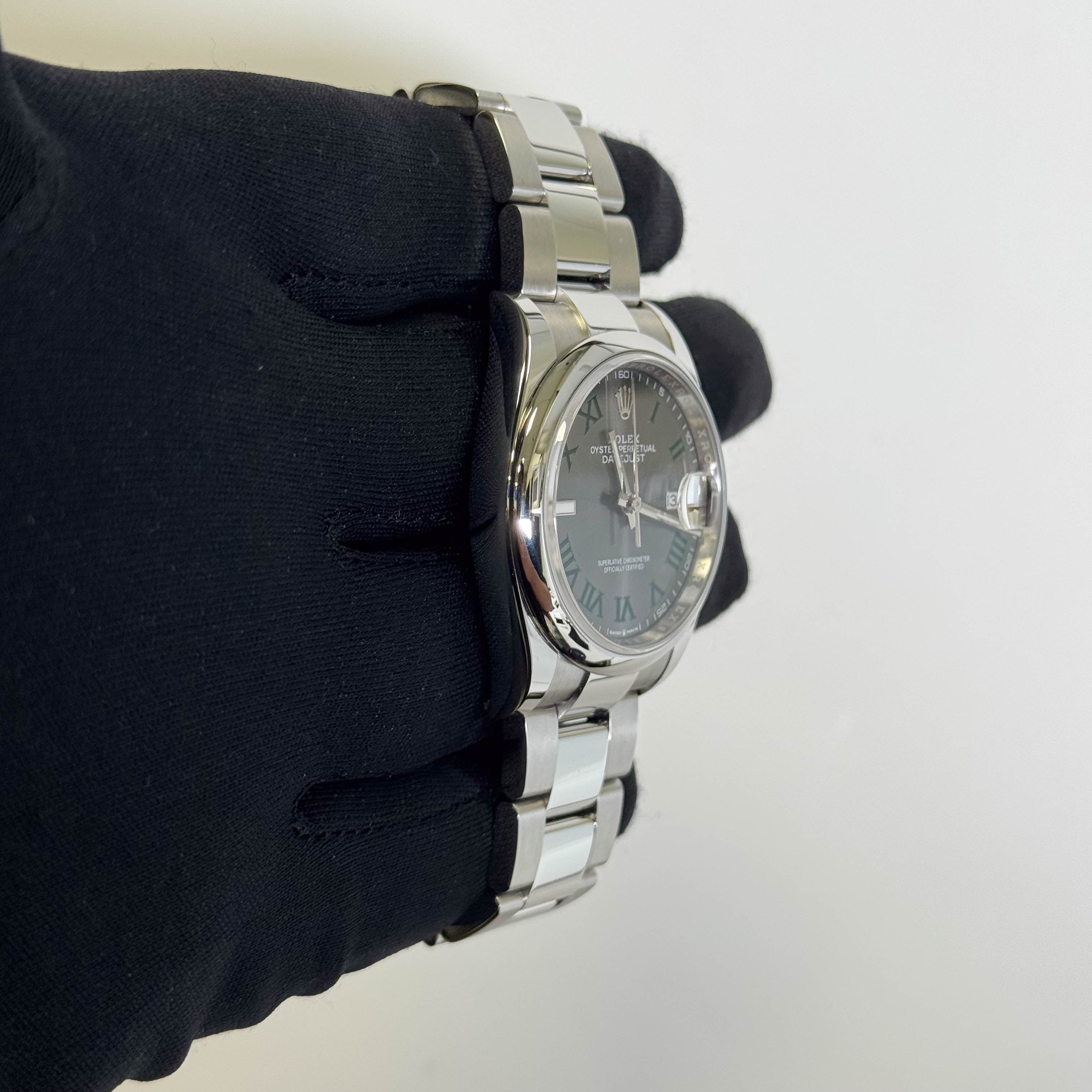 Rolex Datejust 36mm Wimbledon Dial Watch Ref# 126200