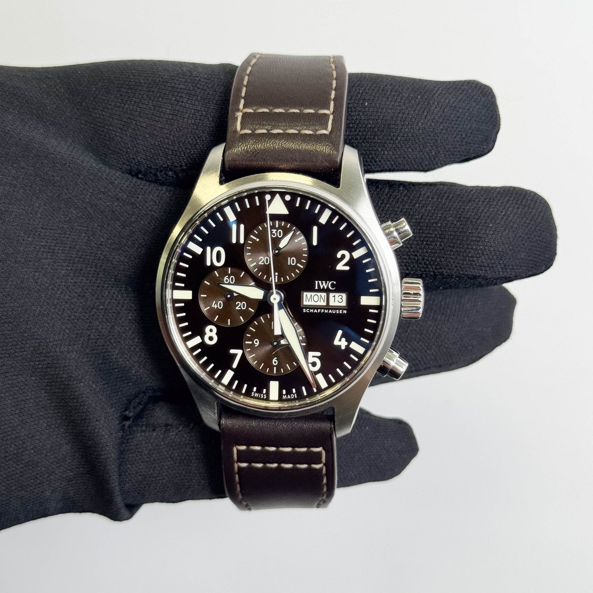 IWC Pilot's Ed. Antoine de St Exupery 39mm Brown Dial Watch Ref# IW377713