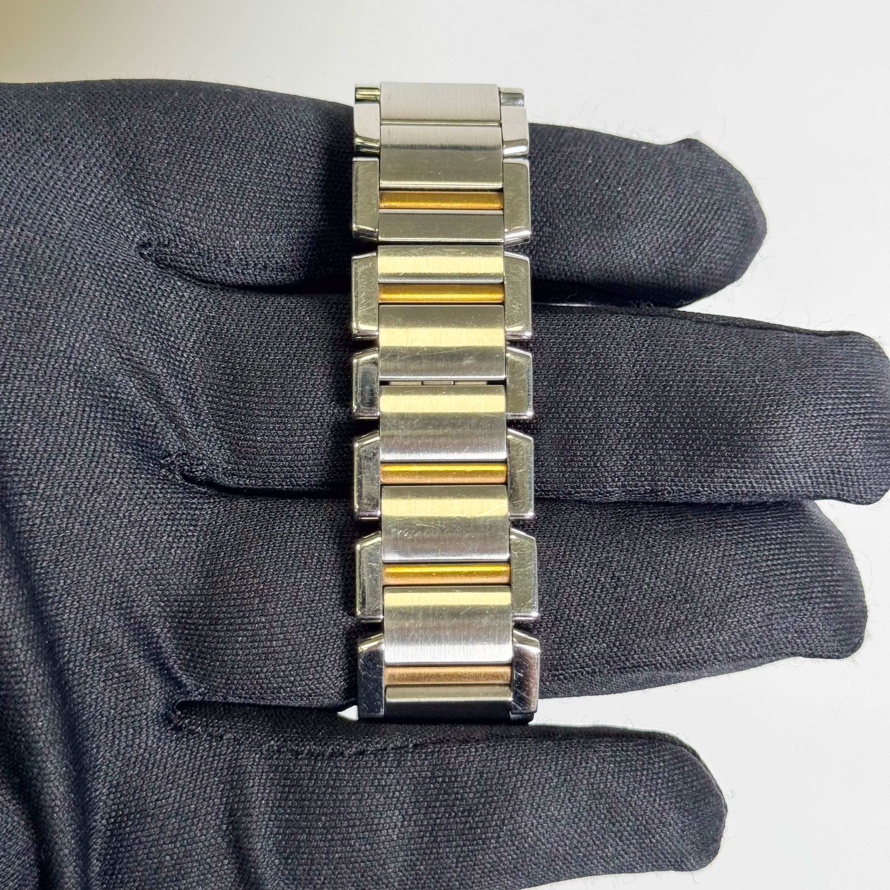 Cartier Tank Francaise 25mm Ivory Dial Watch Ref#W51005Q4