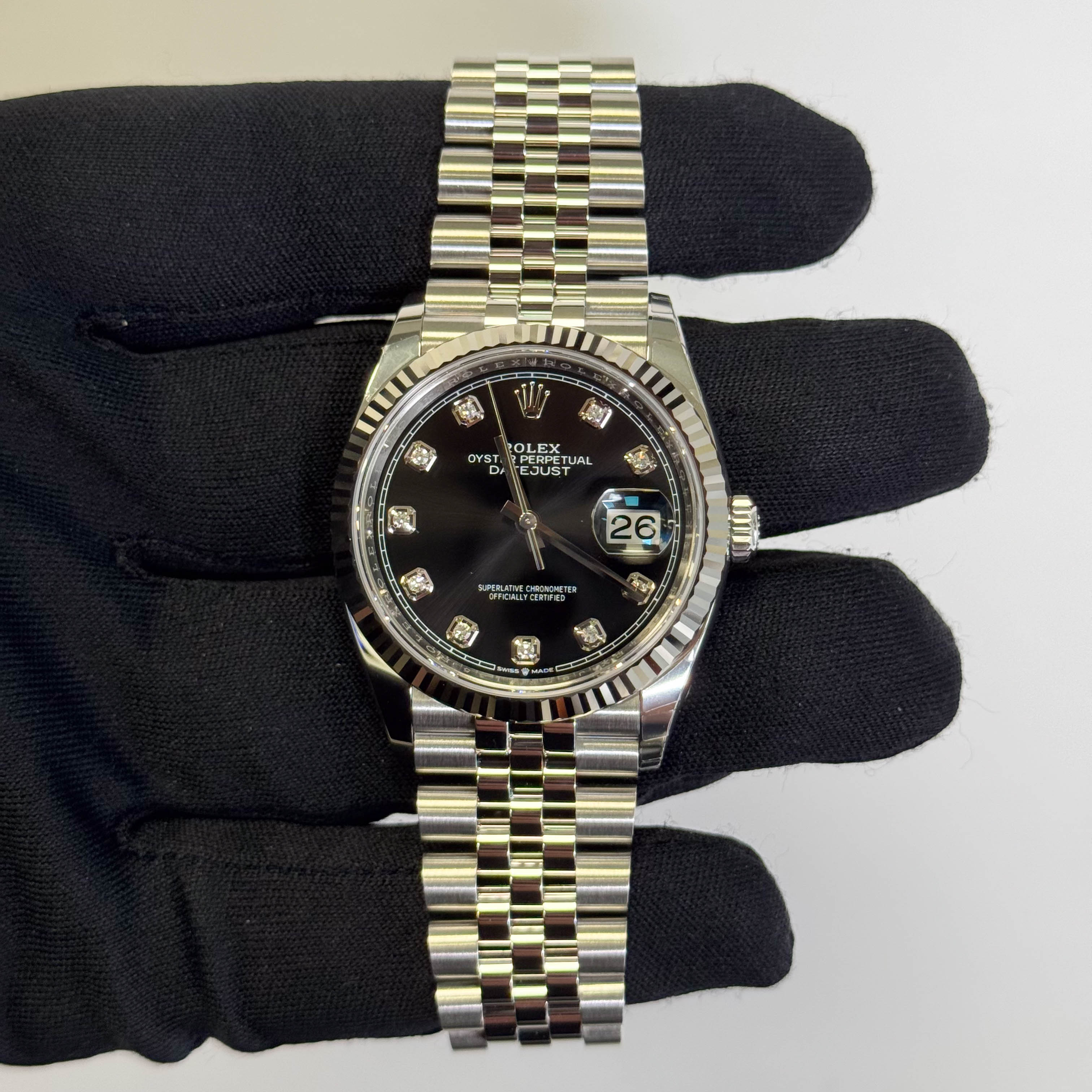 Rolex Datejust 36mm Black Dial Watch Ref# 126234