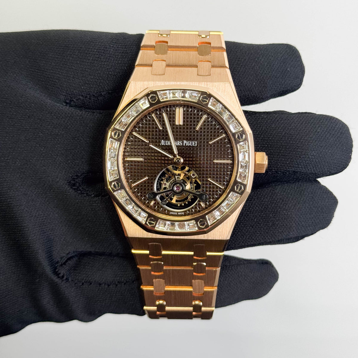 Audemars Piguet Royal Oak 41mm Brown Tourbillon Dial Watch Ref# 26516OR.ZZ.1220OR.01