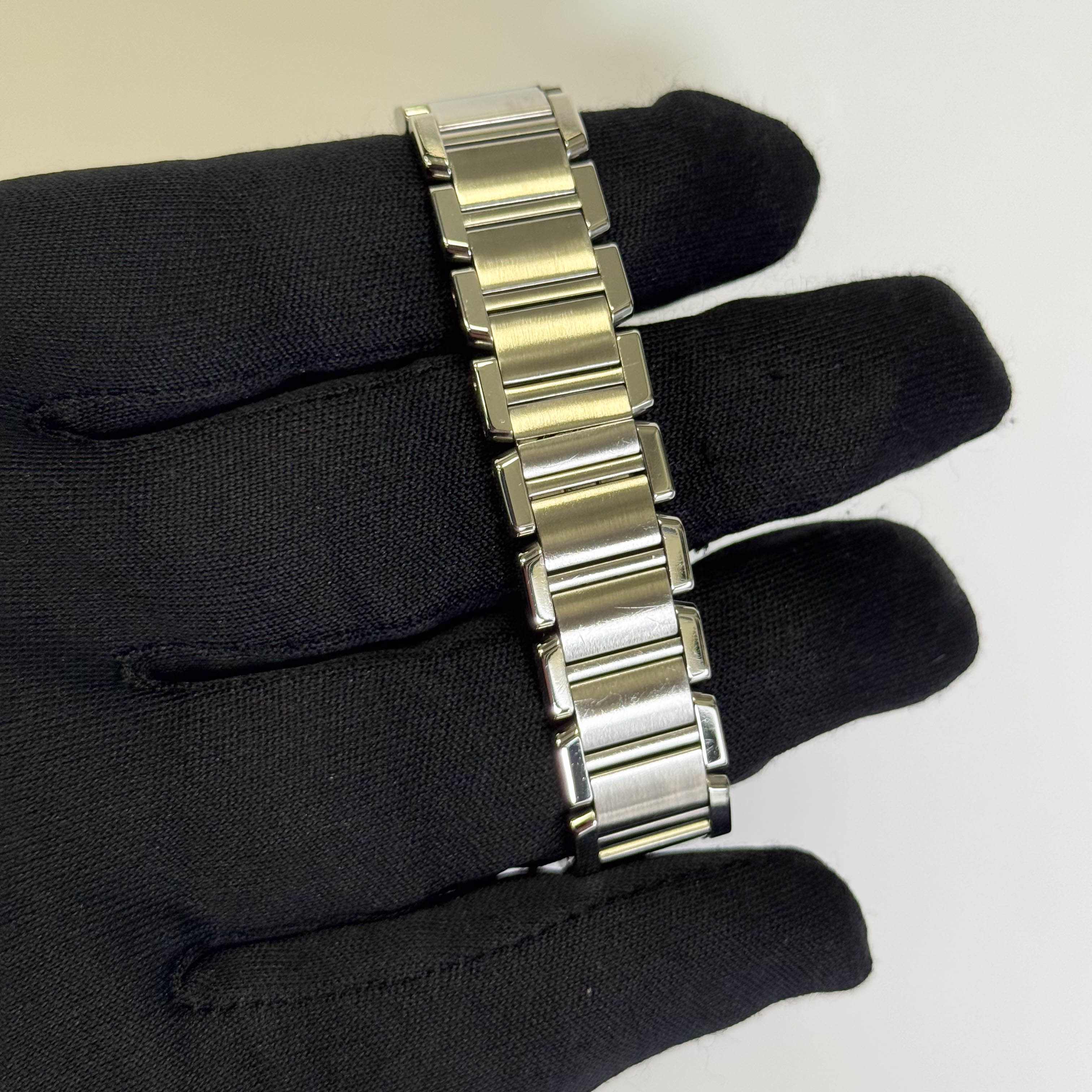 Cartier Tank Francaise 20mm White Dial Watch Ref# W51008CE