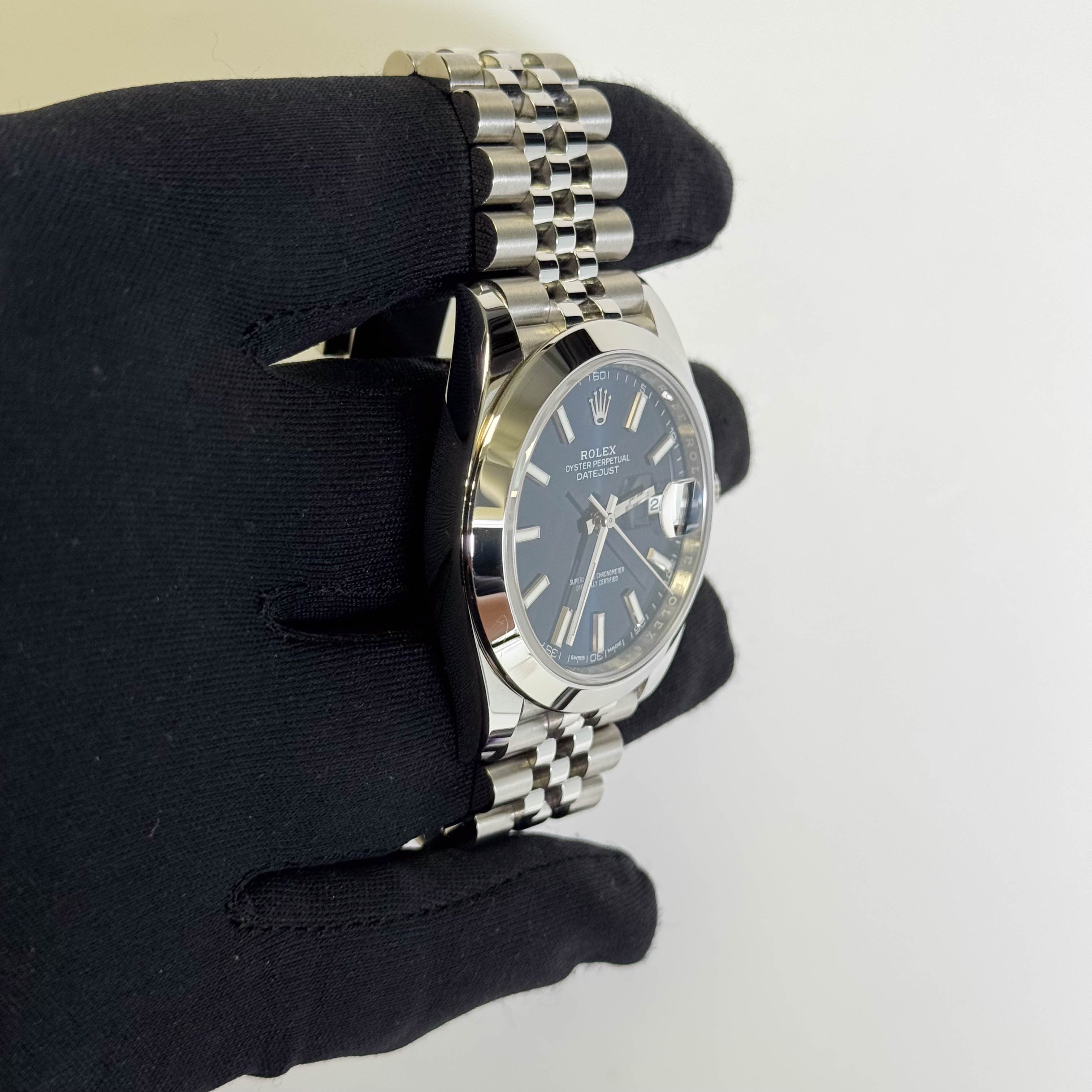 Rolex Datejust 41mm Blue Dial Watch Ref# 126300