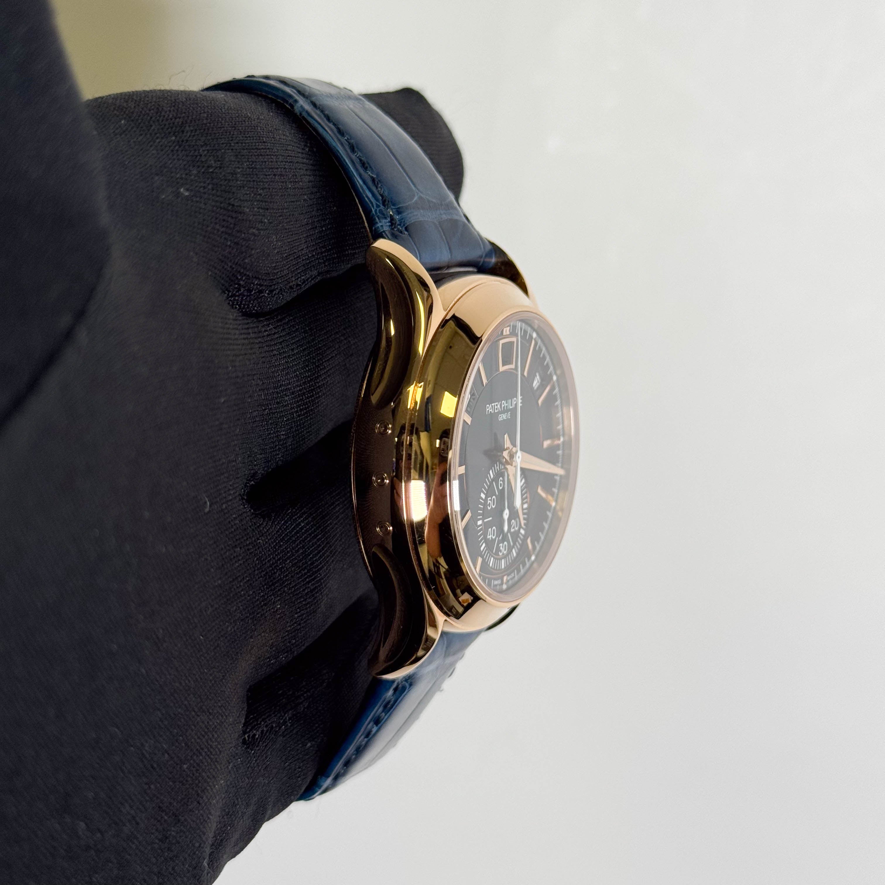 Patek Philippe Annual Calendar 42mm Blue Dial Watch Ref# 5905R-010