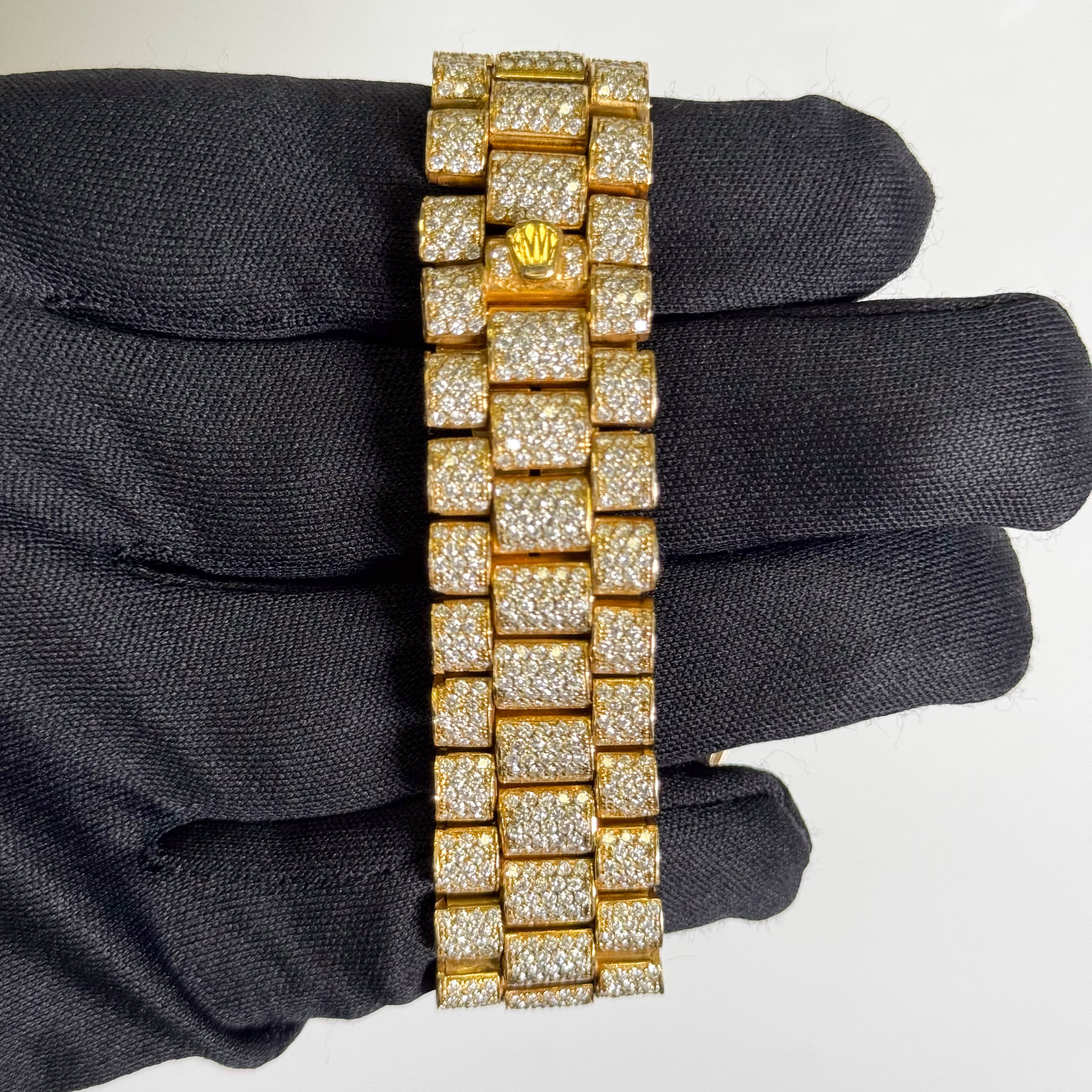 Rolex Day-Date 36mm Iced Out Dial Watch Ref# 18038 - Happy Jewelers Fine Jewelry Lifetime Warranty