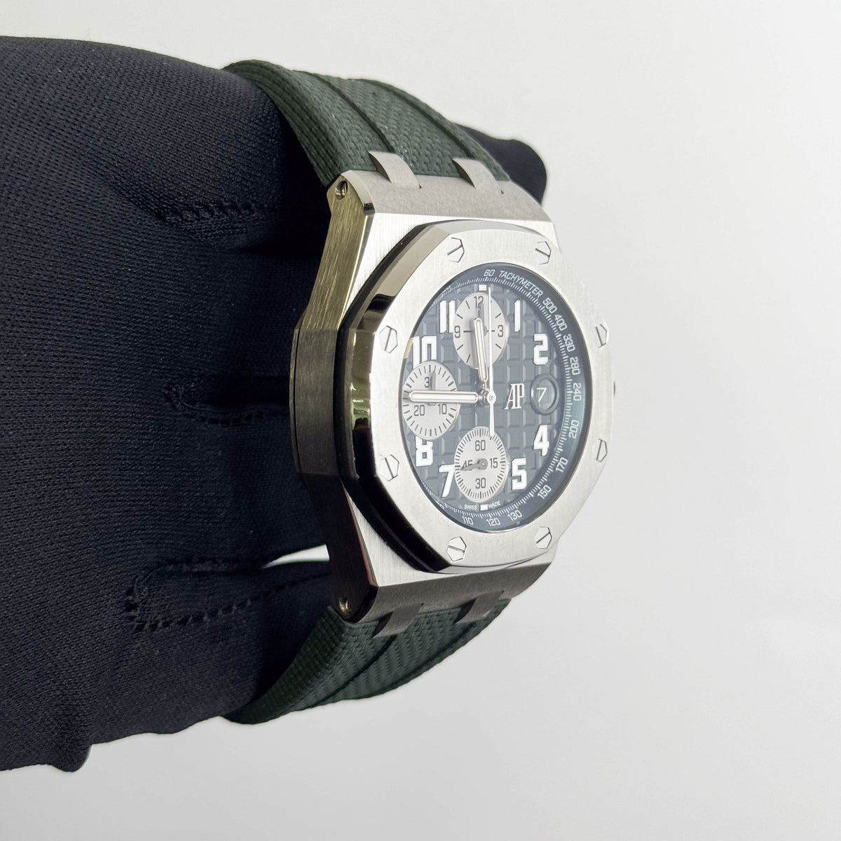 Audemars Piguet Royal Oak 42mm Green Dial Watch Ref# 26238TI.OO.A056CA.01