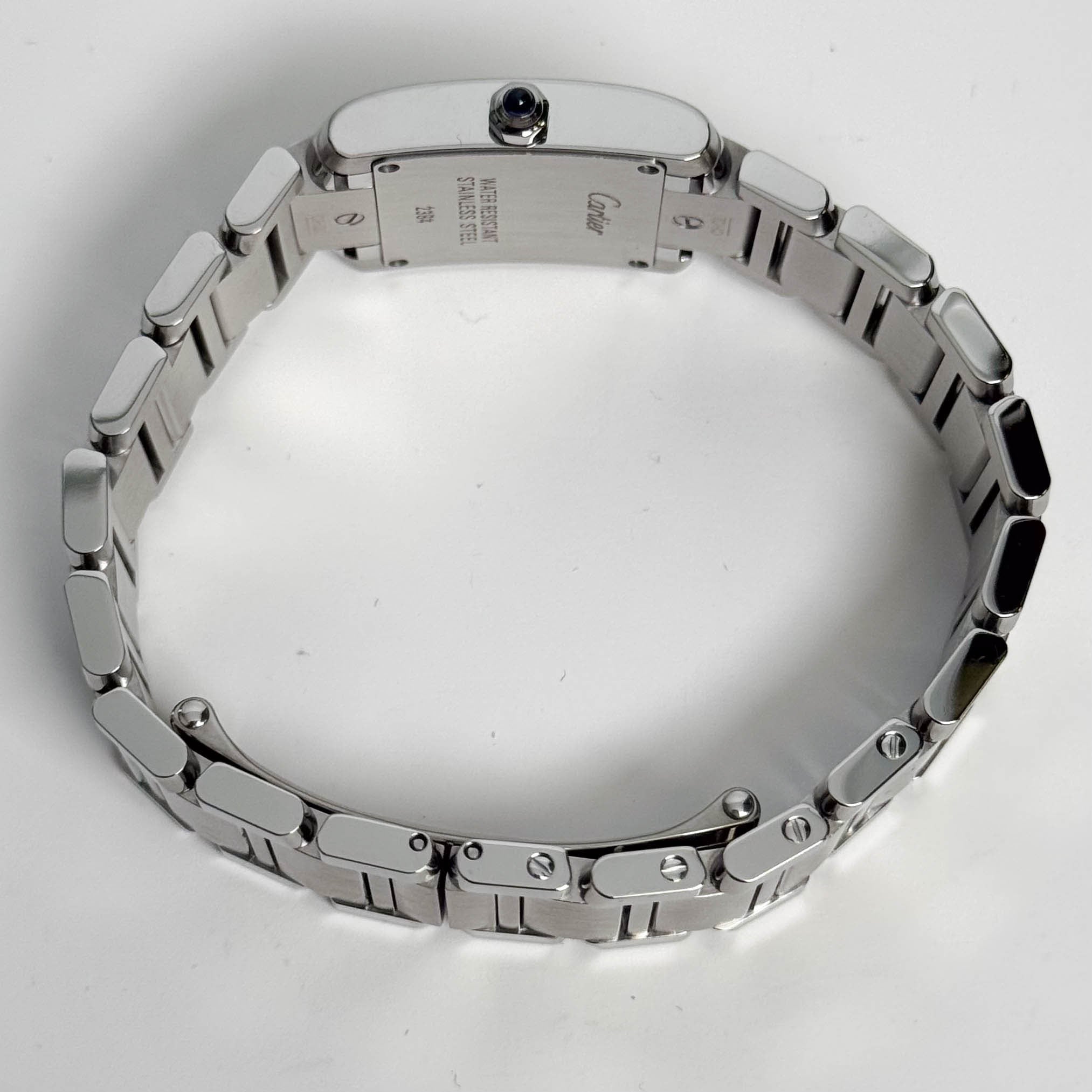 Cartier Tank Stainless Steel 20mm Ivory Dial Watch Ref# W51008Q3 - Happy Jewelers Fine Jewelry Lifetime Warranty
