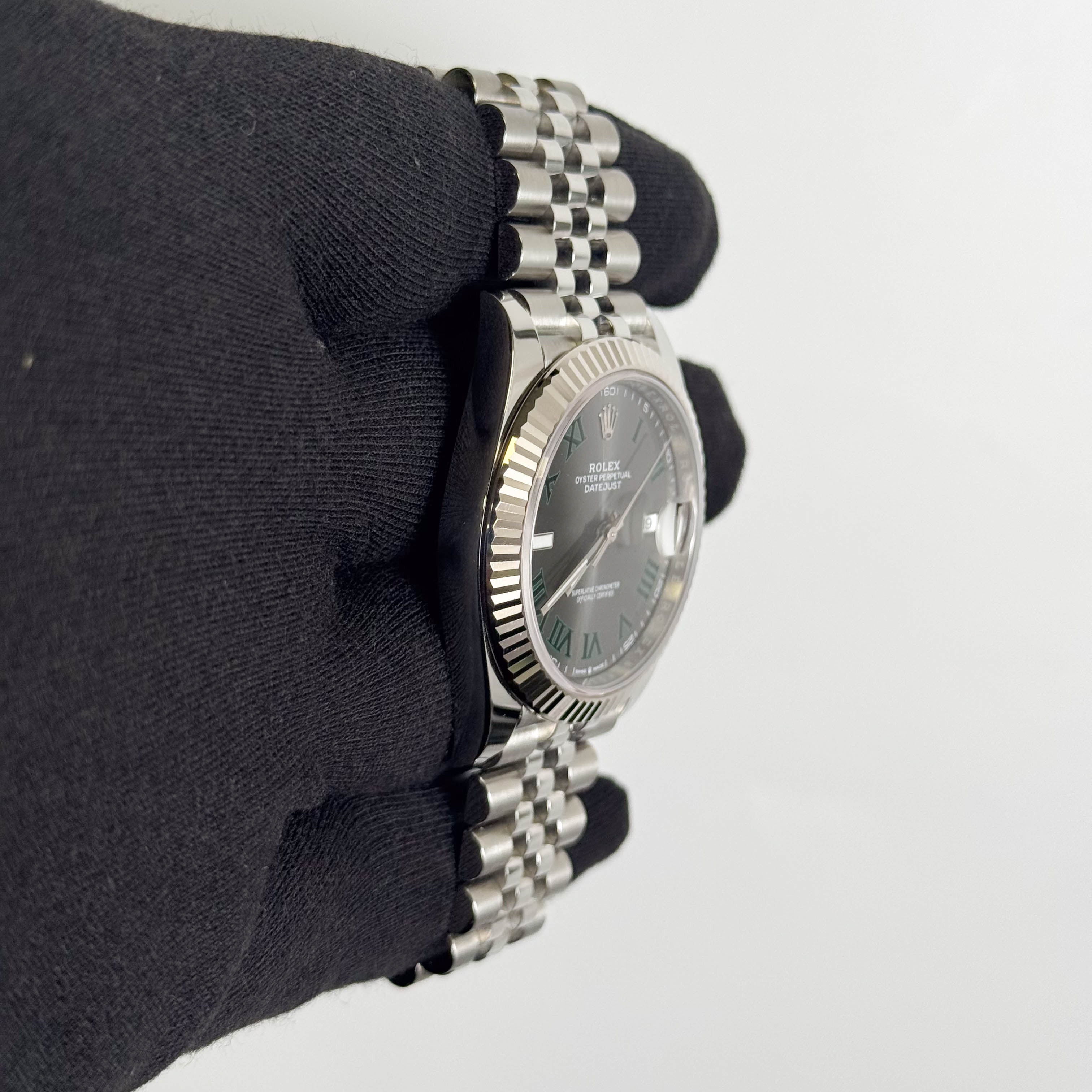 Rolex Datejust 41mm Wimbledon Dial Watch Ref# 126334