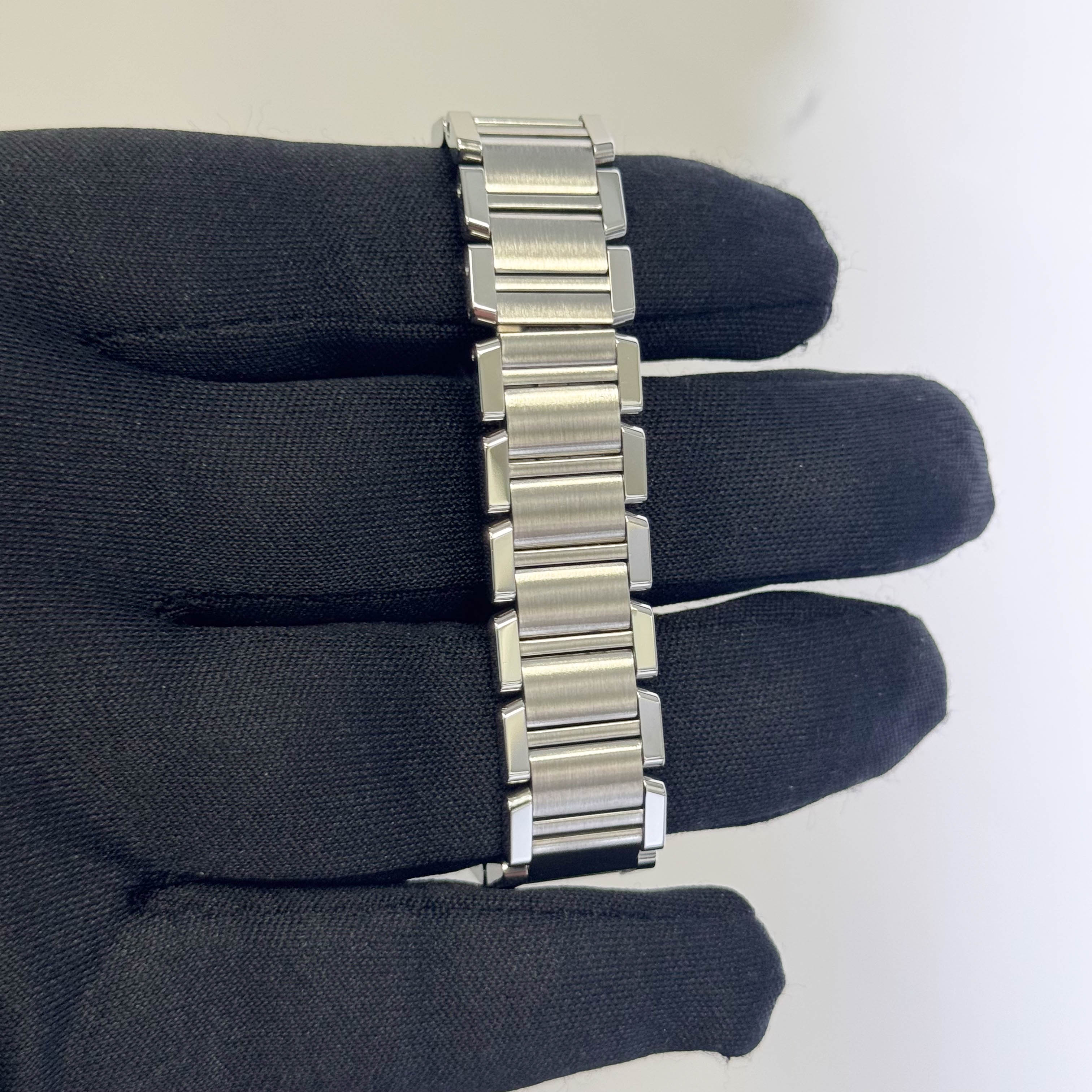 Cartier Tank Stainless Steel 20mm Ivory Dial Watch Ref# W51008Q3 - Happy Jewelers Fine Jewelry Lifetime Warranty