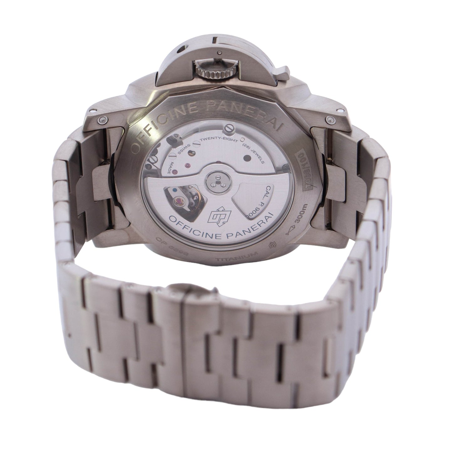 Panerai Luminor Marina Titanium 44mm Brown Stick & Roman Dial Watch Reference #: PAM00734 - Happy Jewelers Fine Jewelry Lifetime Warranty