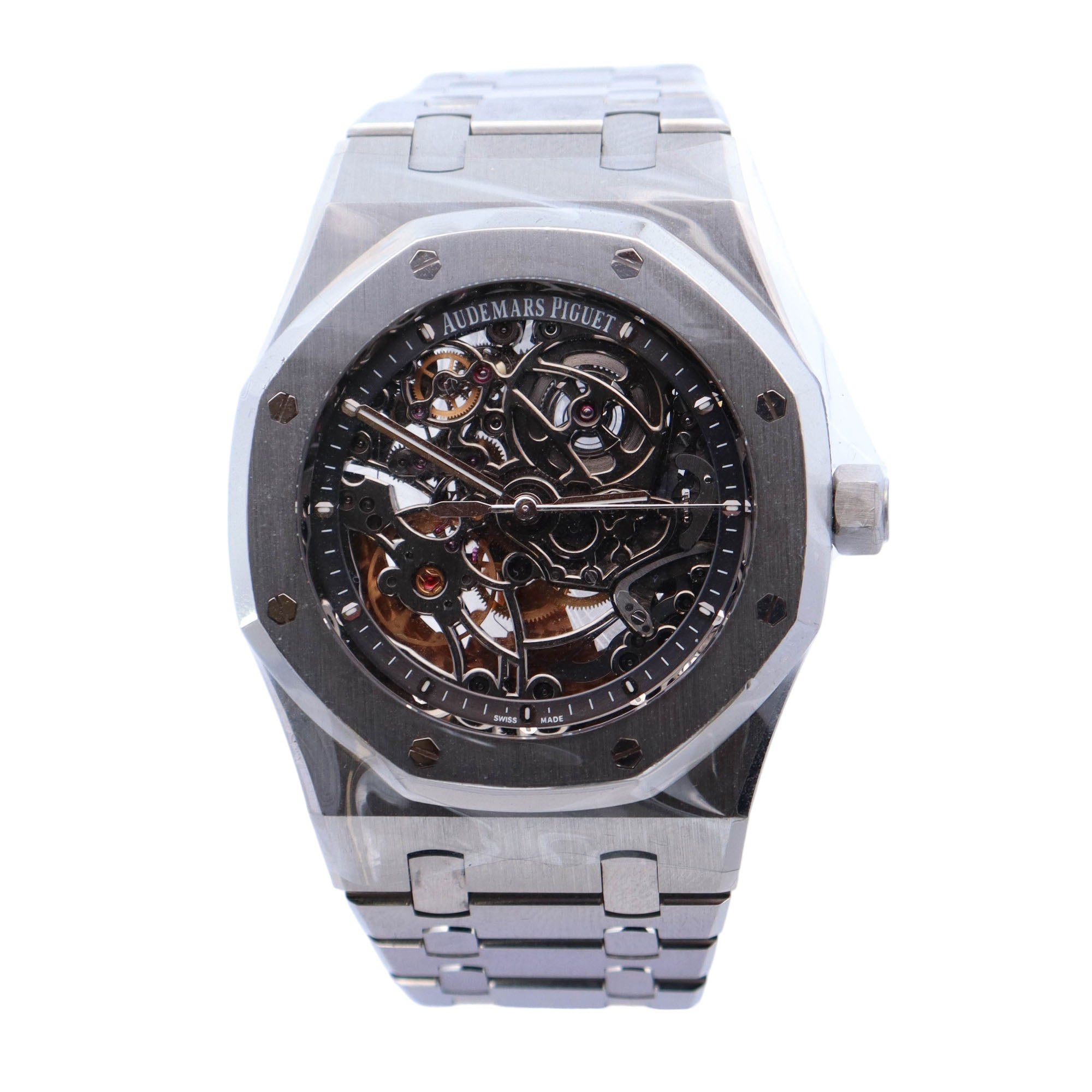Audemars Piguet Royal Oak 39mm Stainless Steel Skeleton Dial Watch Ref# 15305ST.OO.1220ST.01 - Happy Jewelers Fine Jewelry Lifetime Warranty