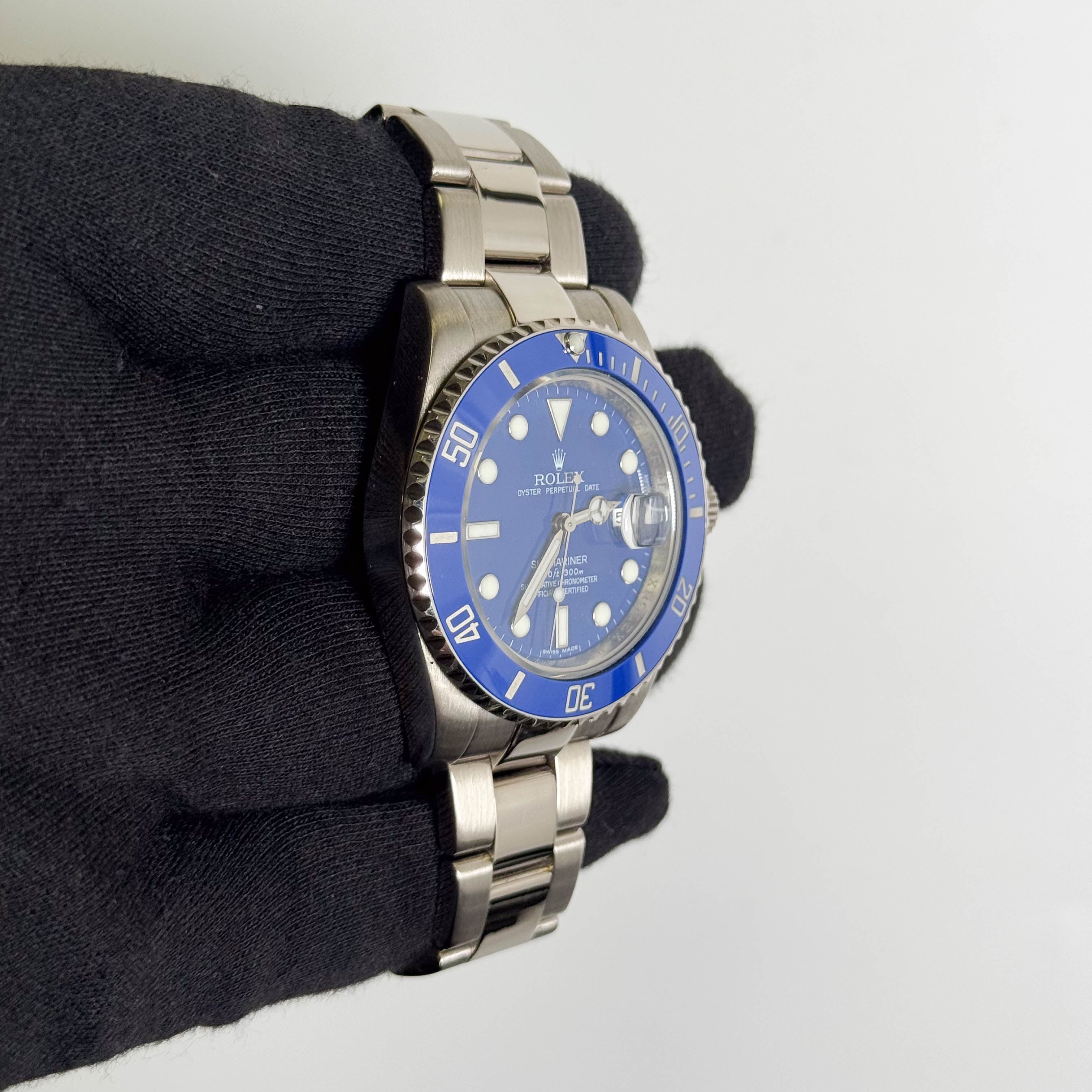 Rolex Submariner 40mm Blue Dial Watch Ref# 116619LB