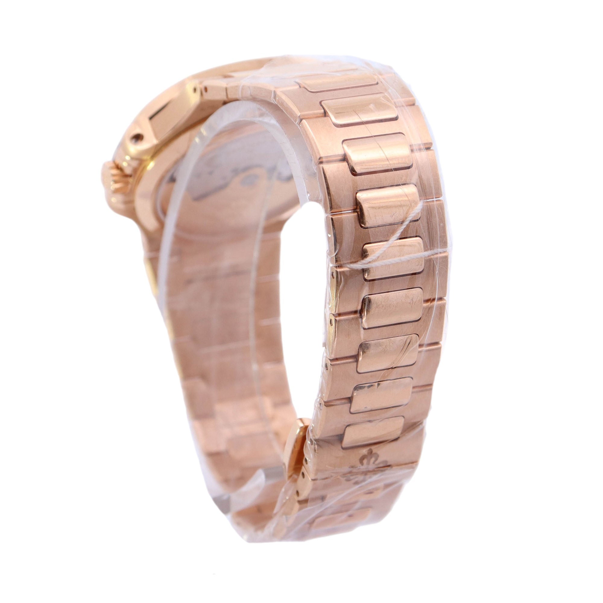 Patek Philippe Ladies Nautilus Rose Gold 32mm Champagne Stick Dial Watch Ref# 7010R/1R-013 - Happy Jewelers Fine Jewelry Lifetime Warranty