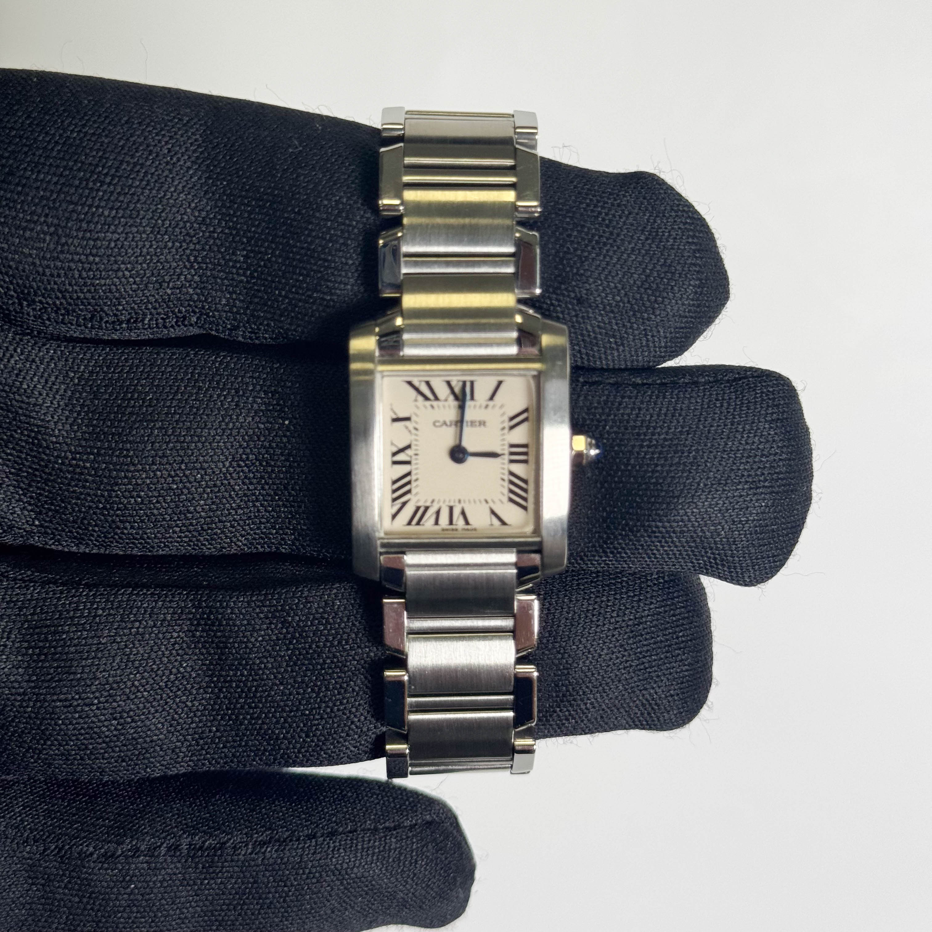 Cartier Tank 20mm Ivory Dial Watch Ref# W51008Q3