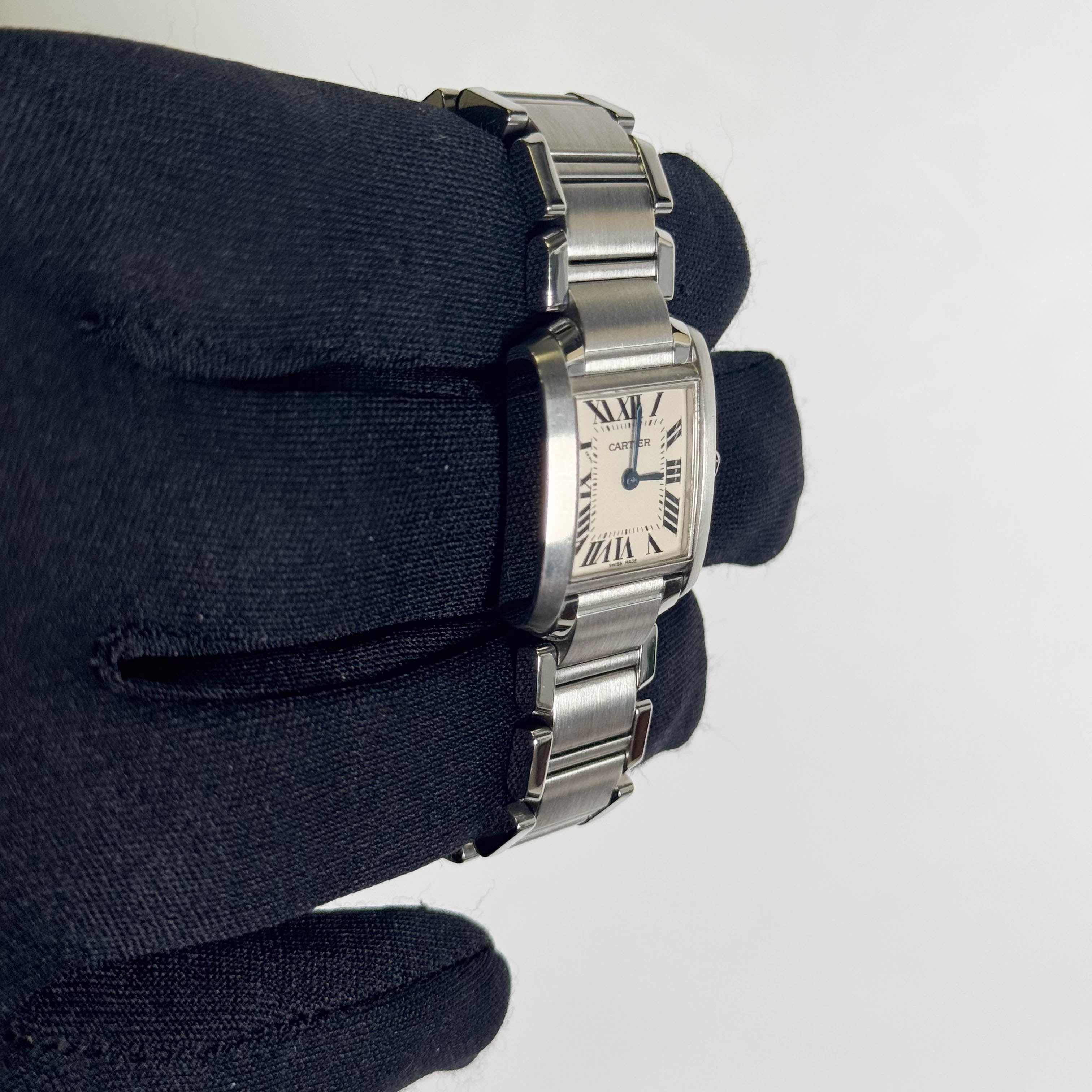 Cartier Tank 20mm Ivory Dial Watch Ref# W51008Q3