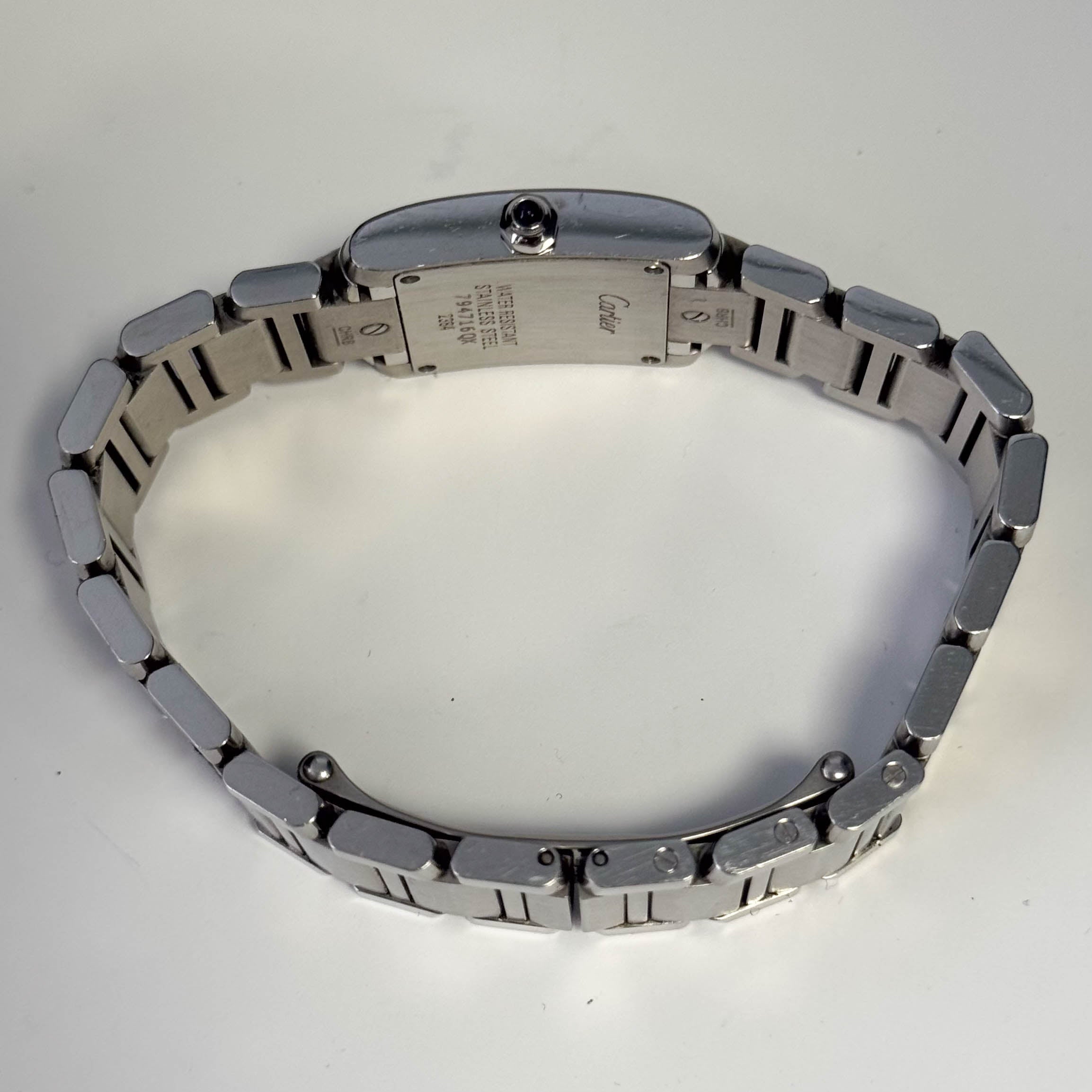 Cartier Tank 20mm Ivory Dial Watch Ref# W51008Q3