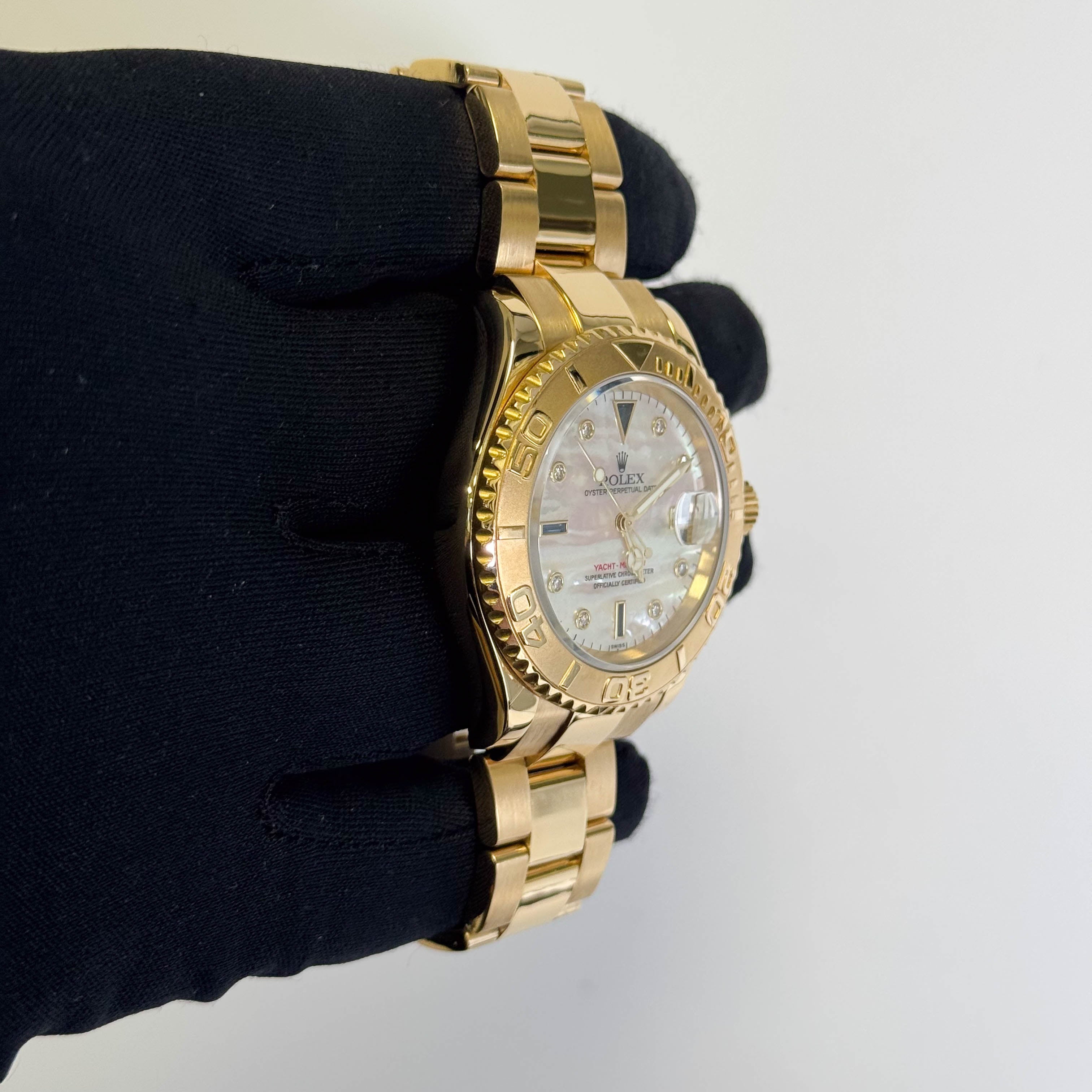 Rolex Yacht-Master 40mm White MOP Dial Watch Ref# 16628