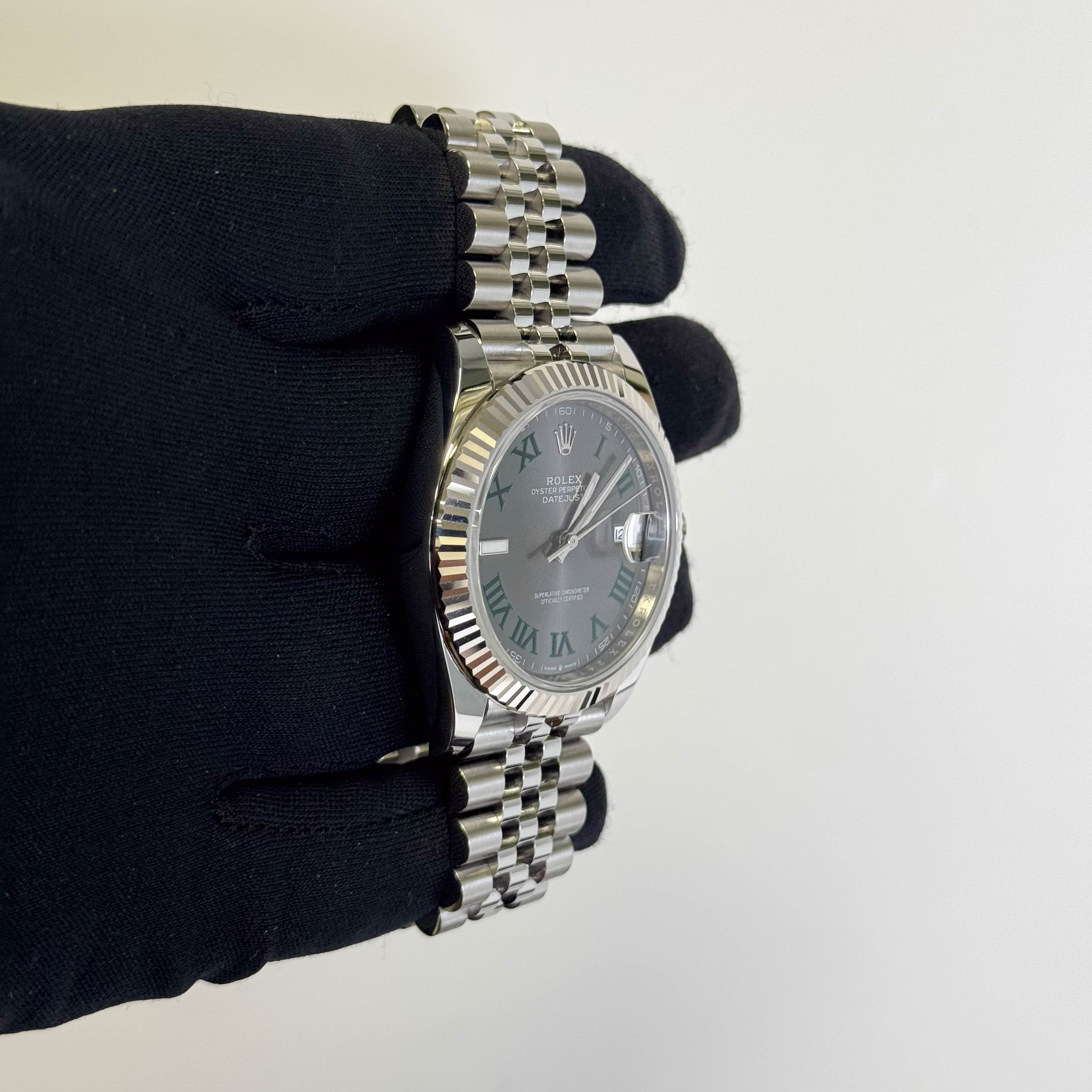 Rolex Datejust 41mm Wimbledon Dial Watch Ref# 126334