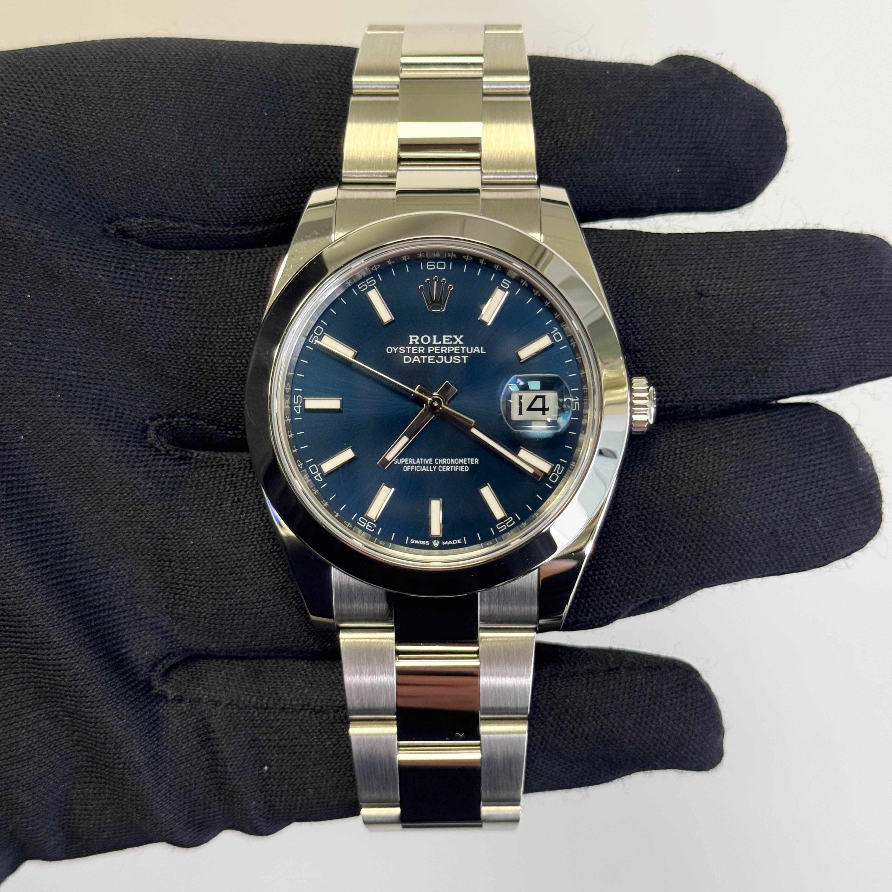 Rolex Datejust 41mm Blue Dial Watch Ref# 126300
