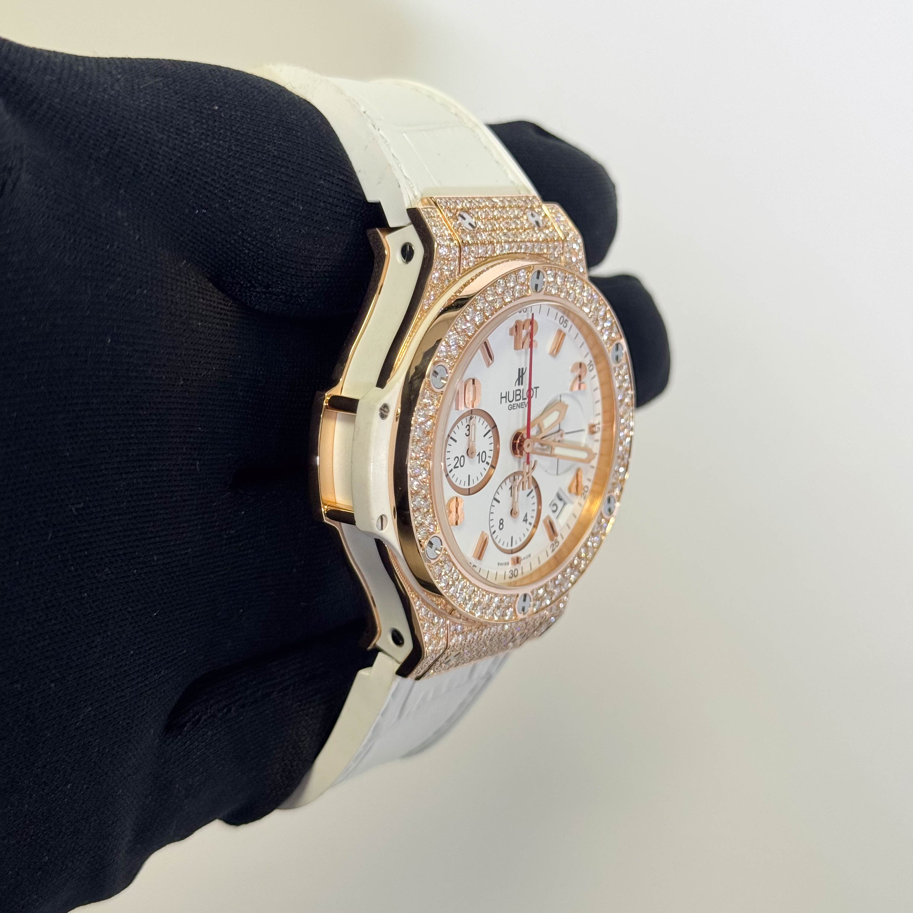 Hublot Big Bang 41mm White Dial Watch Ref# 341.PE.230.RW.114