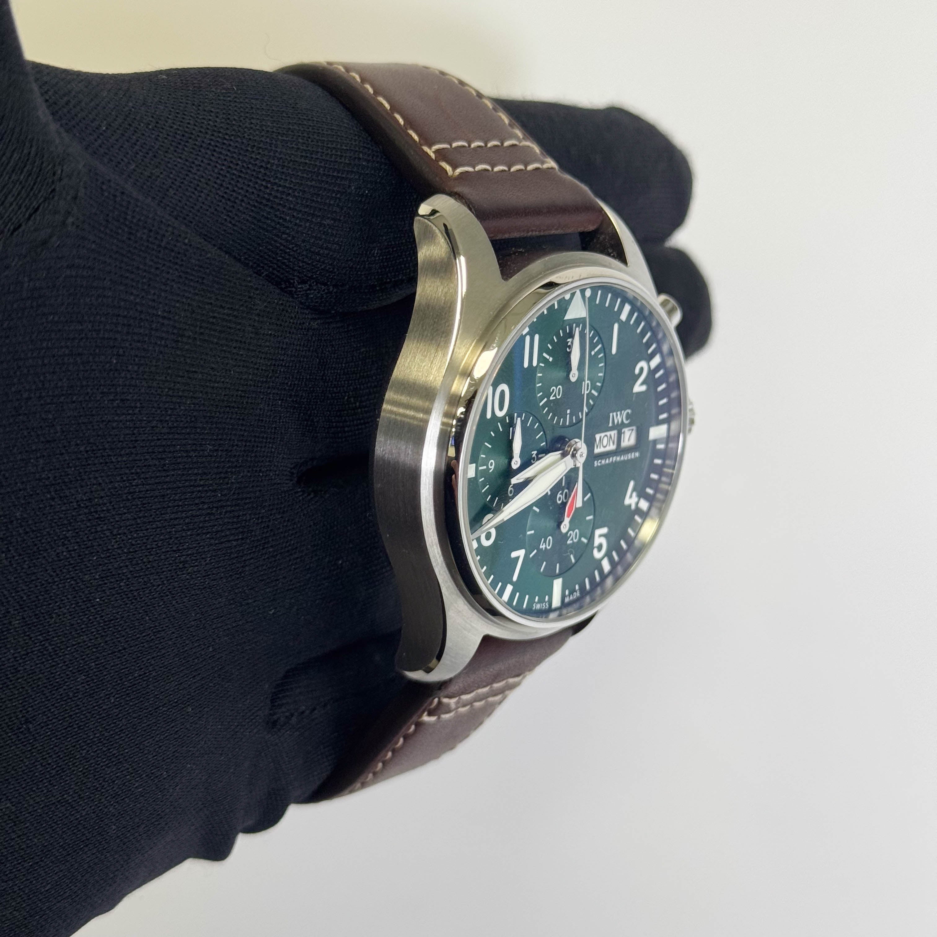 IWC Pilots 41mm Green Dial Watch Ref# IW388103