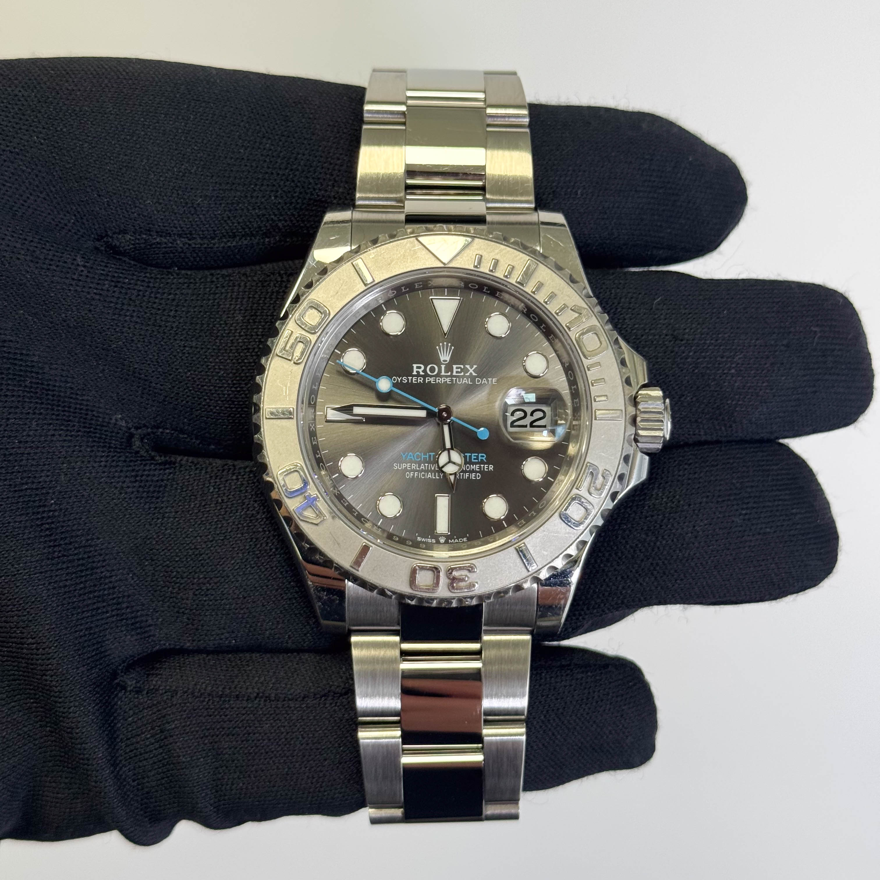 Rolex Yacht-Master 40mm Rhodium Dial Watch Ref# 126622