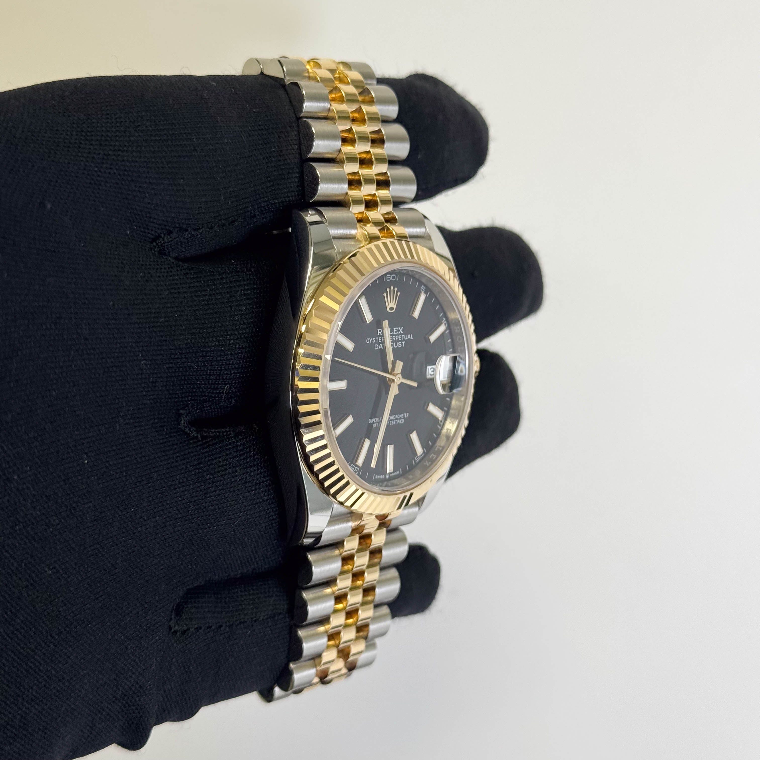Rolex Datejust 41mm Black Dial Watch Ref# 126333 - Happy Jewelers Fine Jewelry Lifetime Warranty