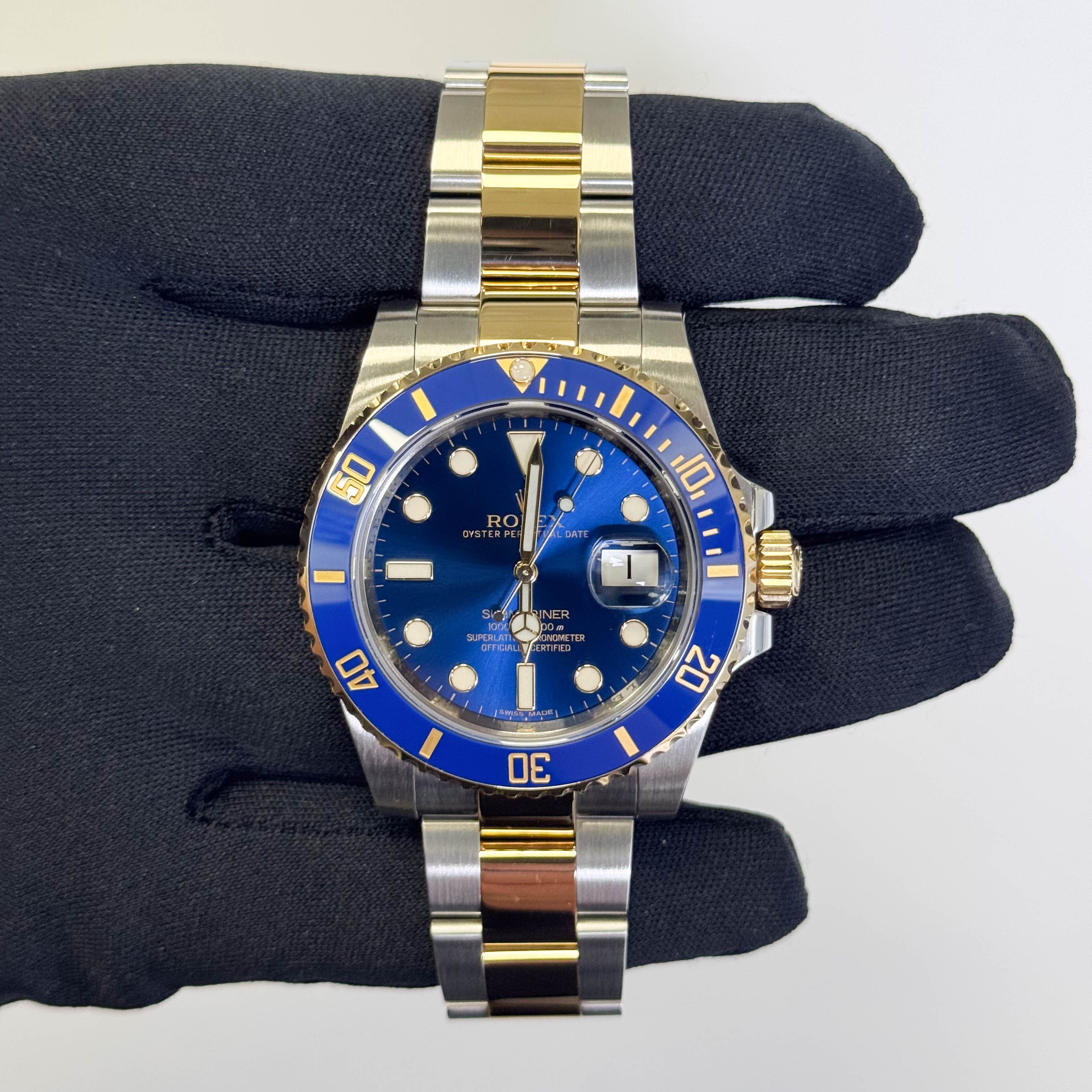 Rolex Submariner 40mm Blue Dial Watch Ref# 116613LB