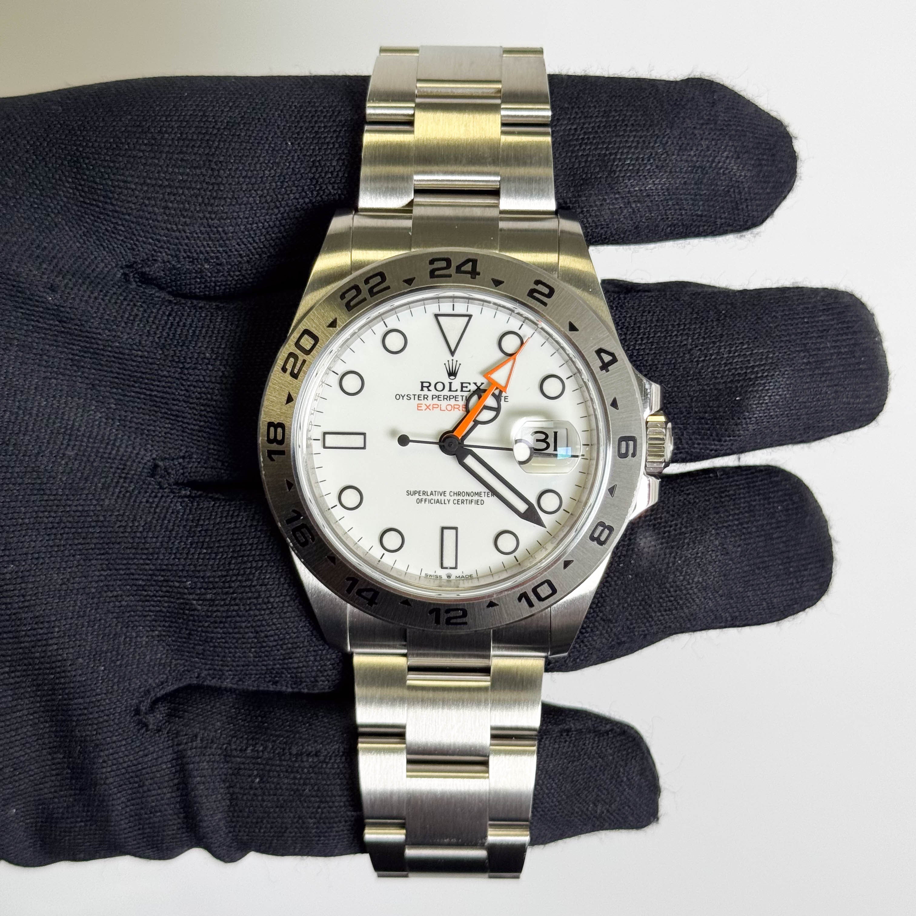 Rolex Explorer II 42mm White Dial Watch Ref# 226570 - Happy Jewelers Fine Jewelry Lifetime Warranty