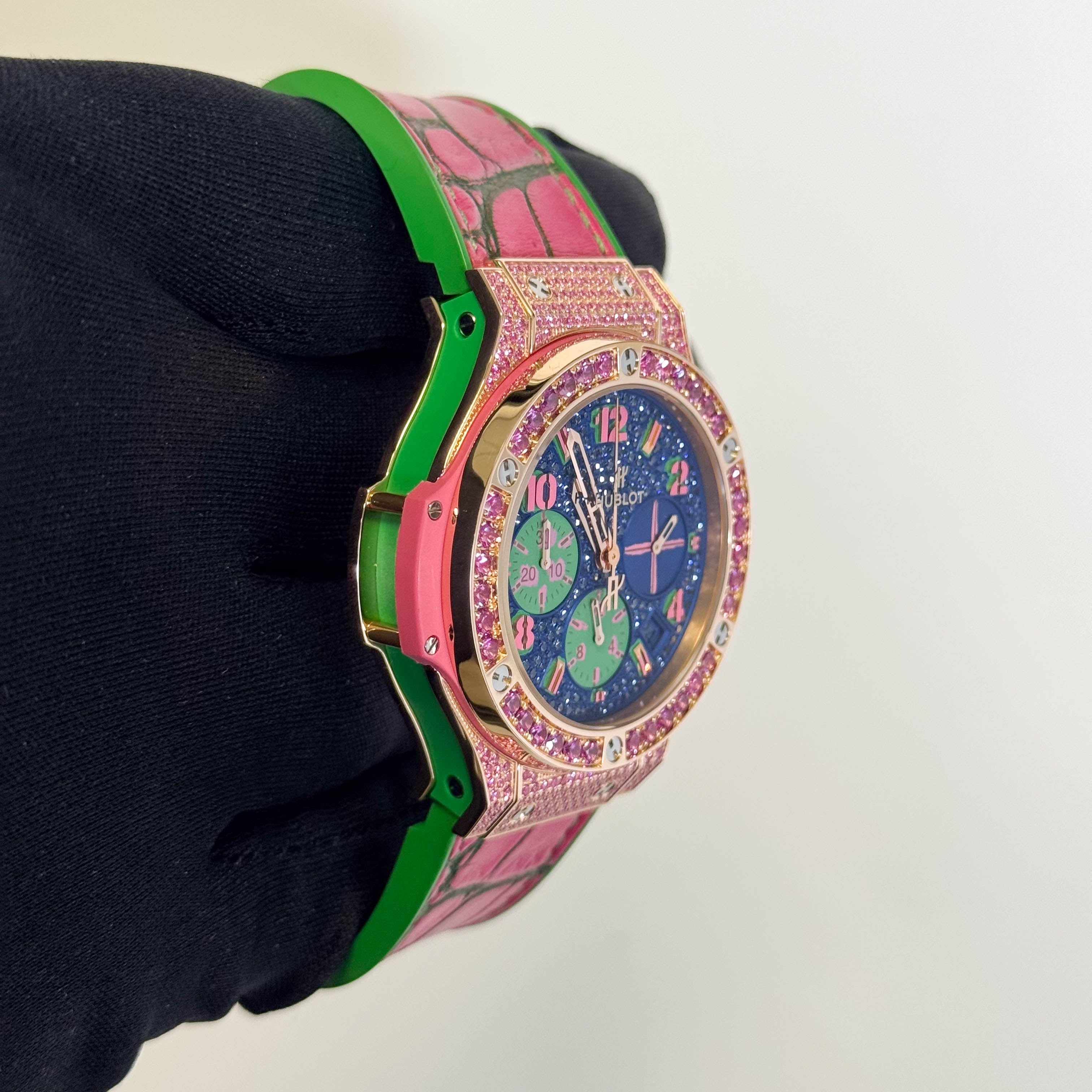 Hublot Big Bang Art Pop 41mm Blue Dial Watch Ref# 341.PP.9089.LR.1633.POP15