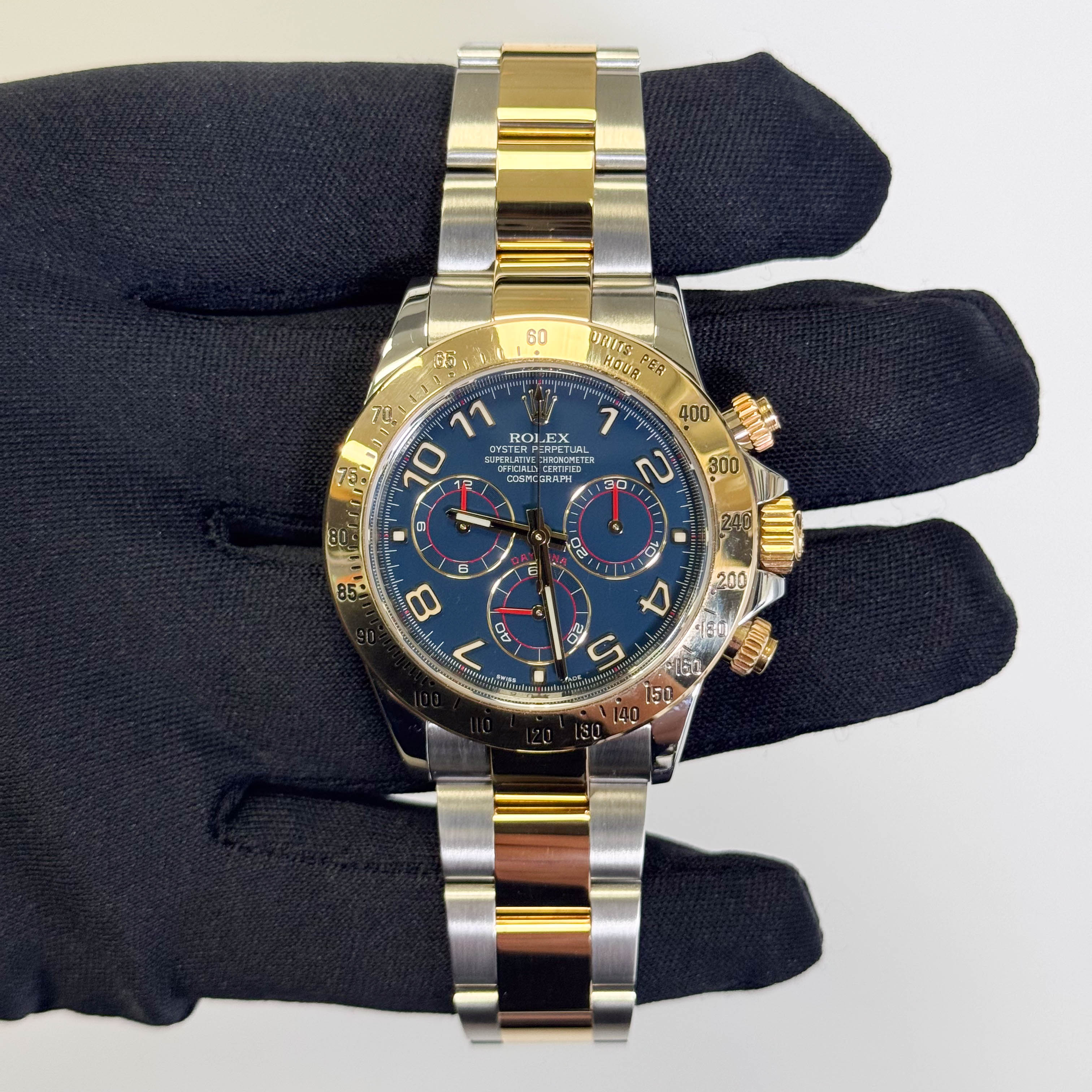 Rolex Daytona 40mm Racing Blue Dial Watch Ref# 116523