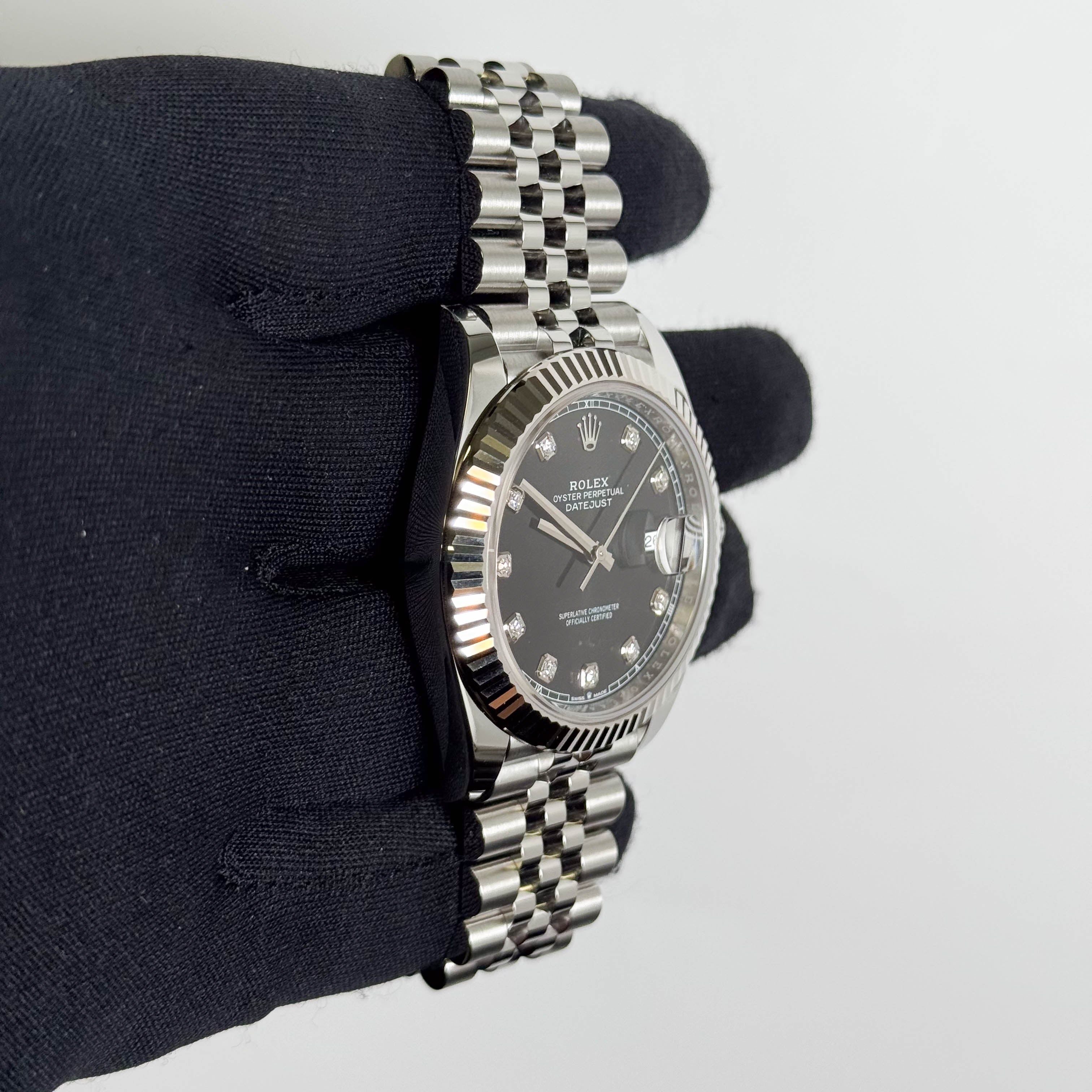 Rolex Datejust 41mm Black Dial Watch Ref# 126334 - Happy Jewelers Fine Jewelry Lifetime Warranty