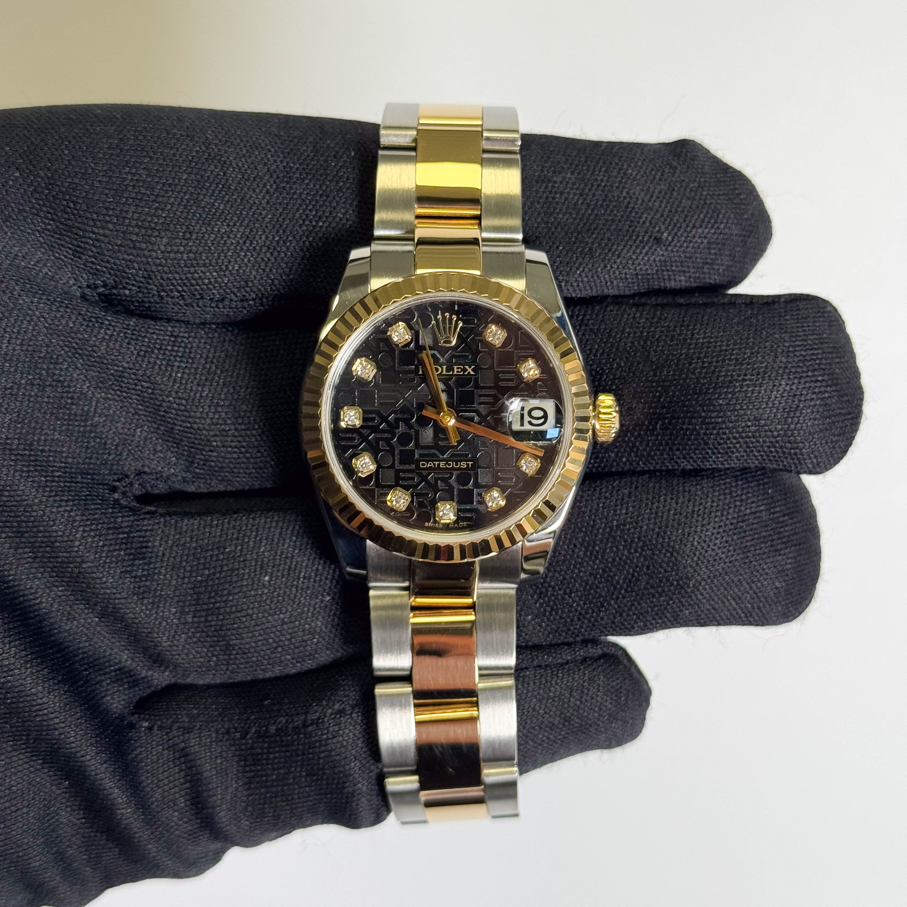 Rolex Datejust 31mm Black Jubilee Dial Watch Ref# 178273 - Happy Jewelers Fine Jewelry Lifetime Warranty