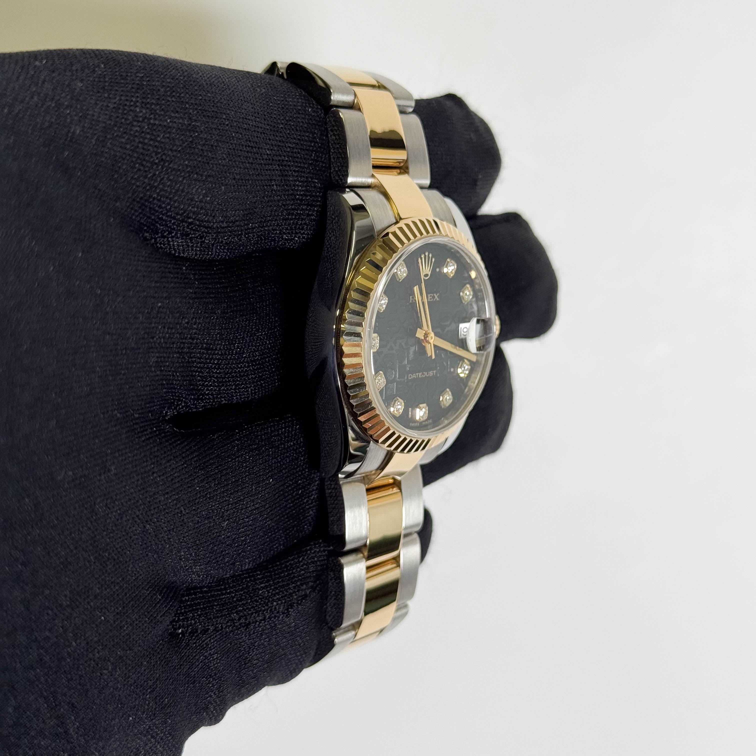 Rolex Datejust 31mm Black Jubilee Dial Watch Ref# 178273 - Happy Jewelers Fine Jewelry Lifetime Warranty