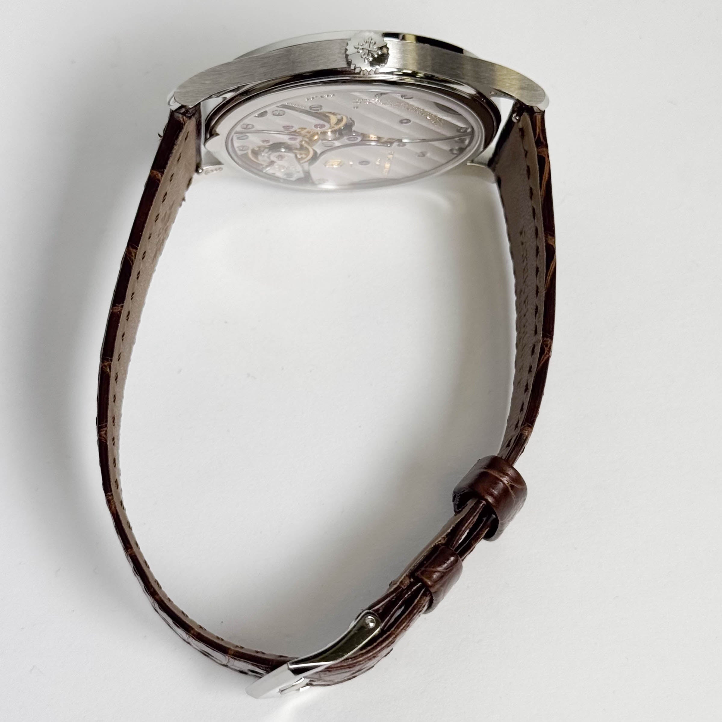 Patek Philippe Calatrava 38mm Salmon Dial Watch Ref# 6196P-001