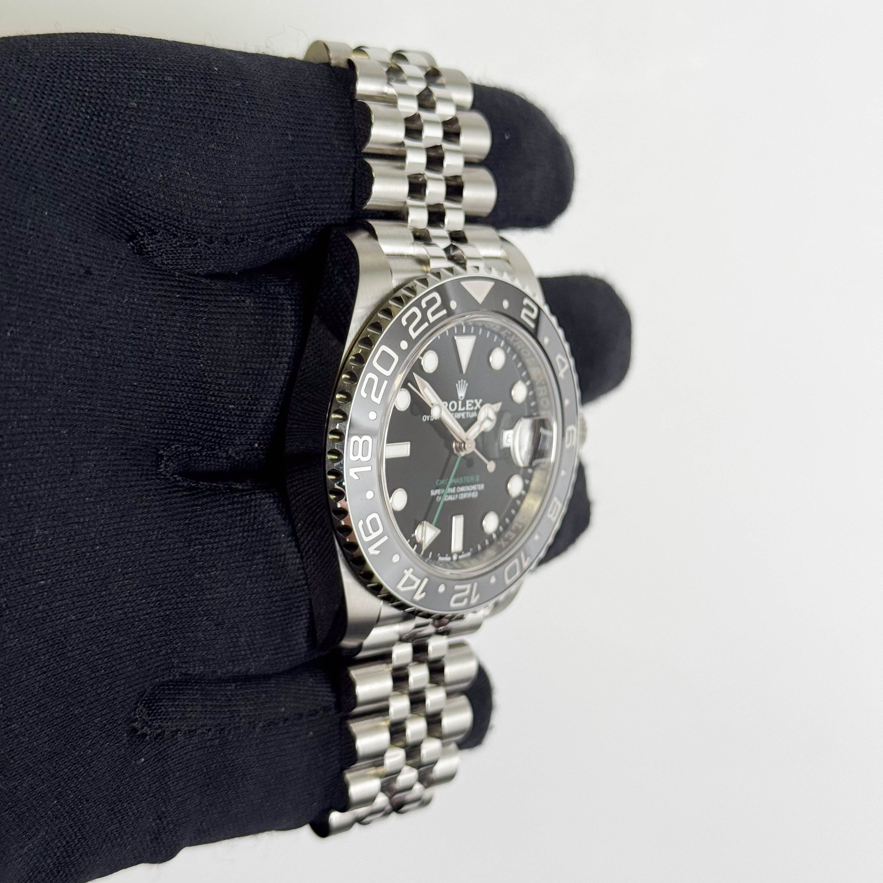 Rolex GMT-Master II 40mm Black Dial Watch Ref# 126710GRNR - Happy Jewelers Fine Jewelry Lifetime Warranty