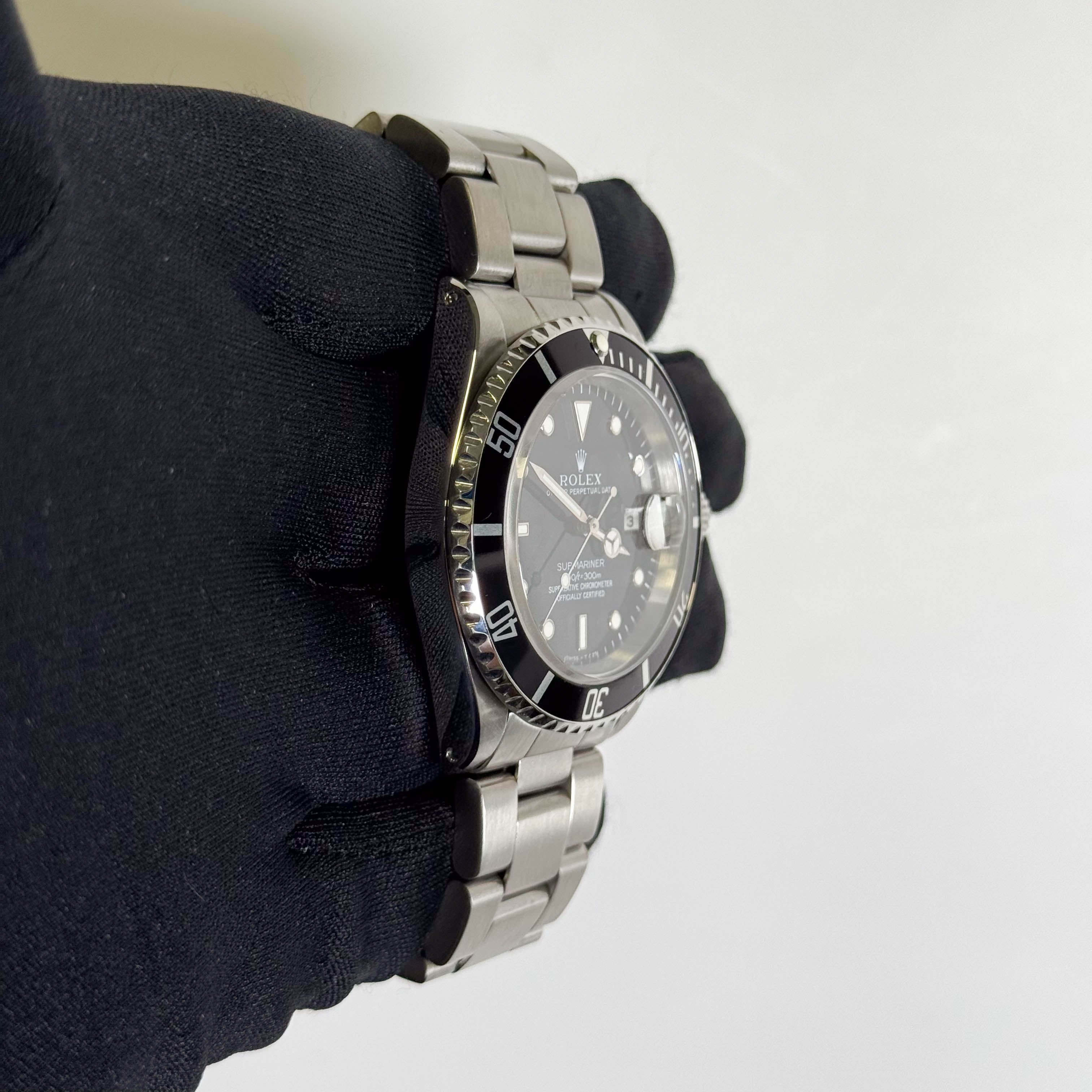 Rolex Submariner 40mm Black Dial Watch Ref# 16610