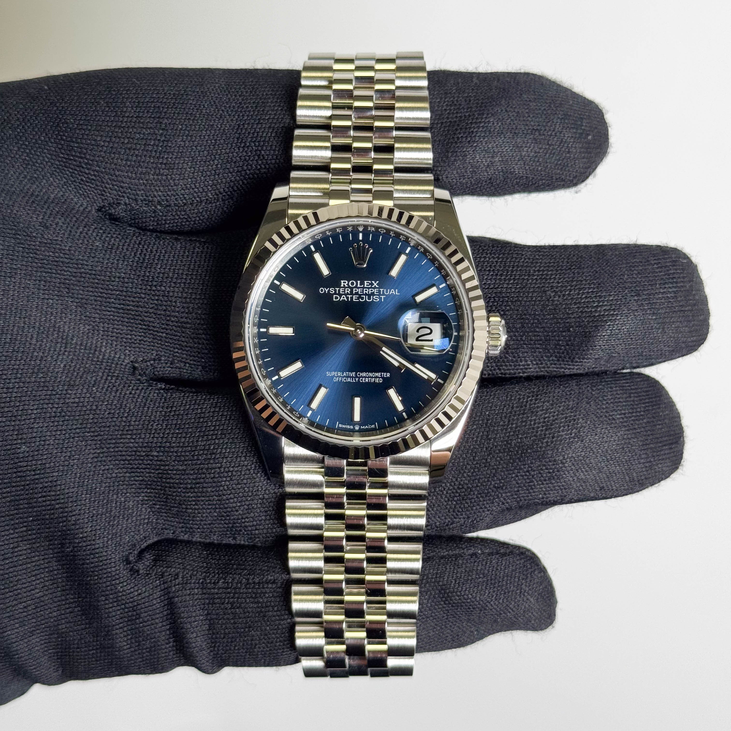 Rolex Datejust 36mm Blue Dial Watch Ref# 126234 - Happy Jewelers Fine Jewelry Lifetime Warranty