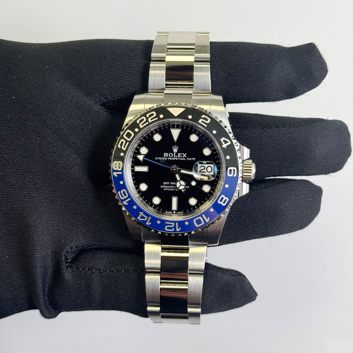 Rolex GMT-Master II "Batman" 40mm Black Dial Watch Ref# 126710BLN