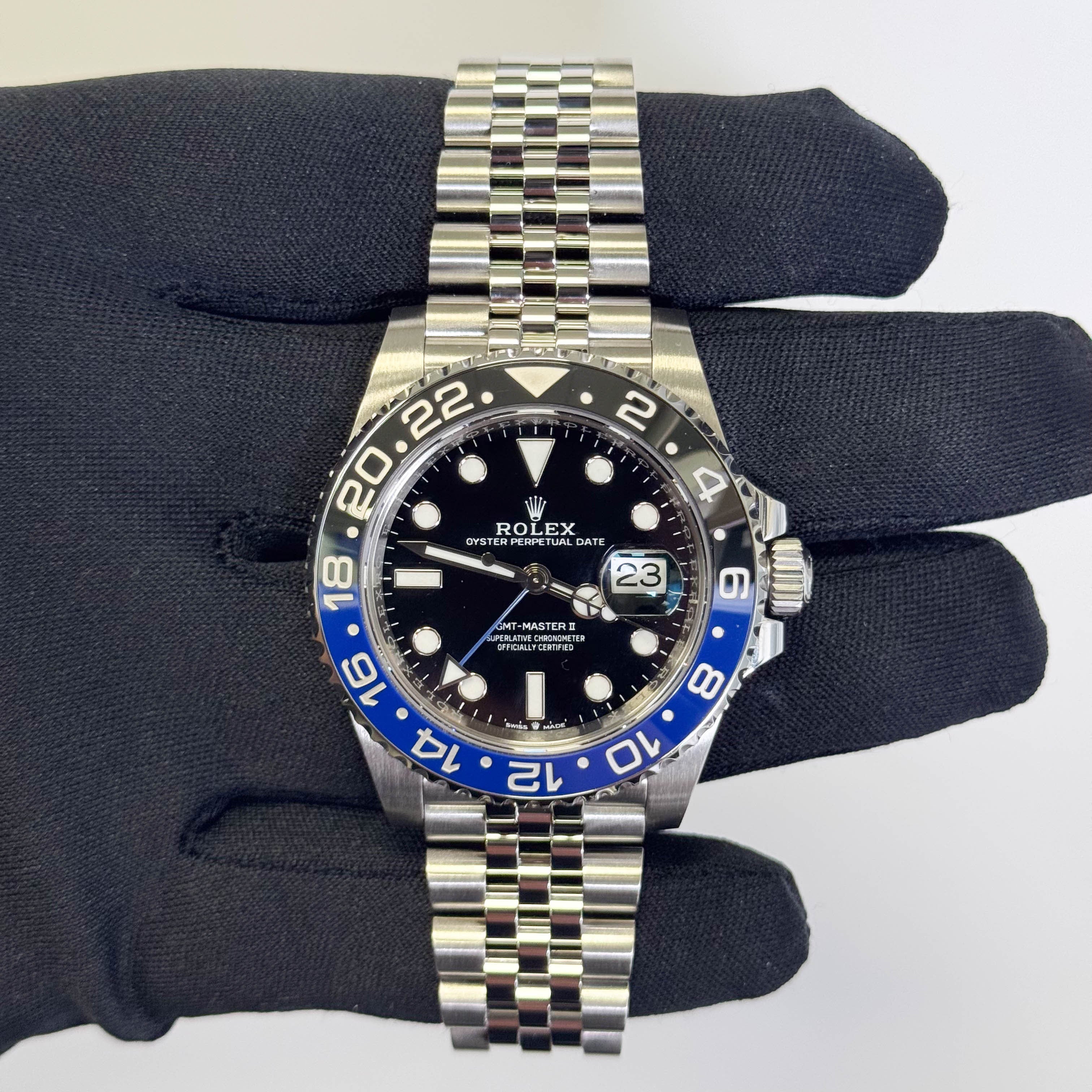 Rolex GMT Master II 40mm Black Dial Watch Ref# 126710BLNR