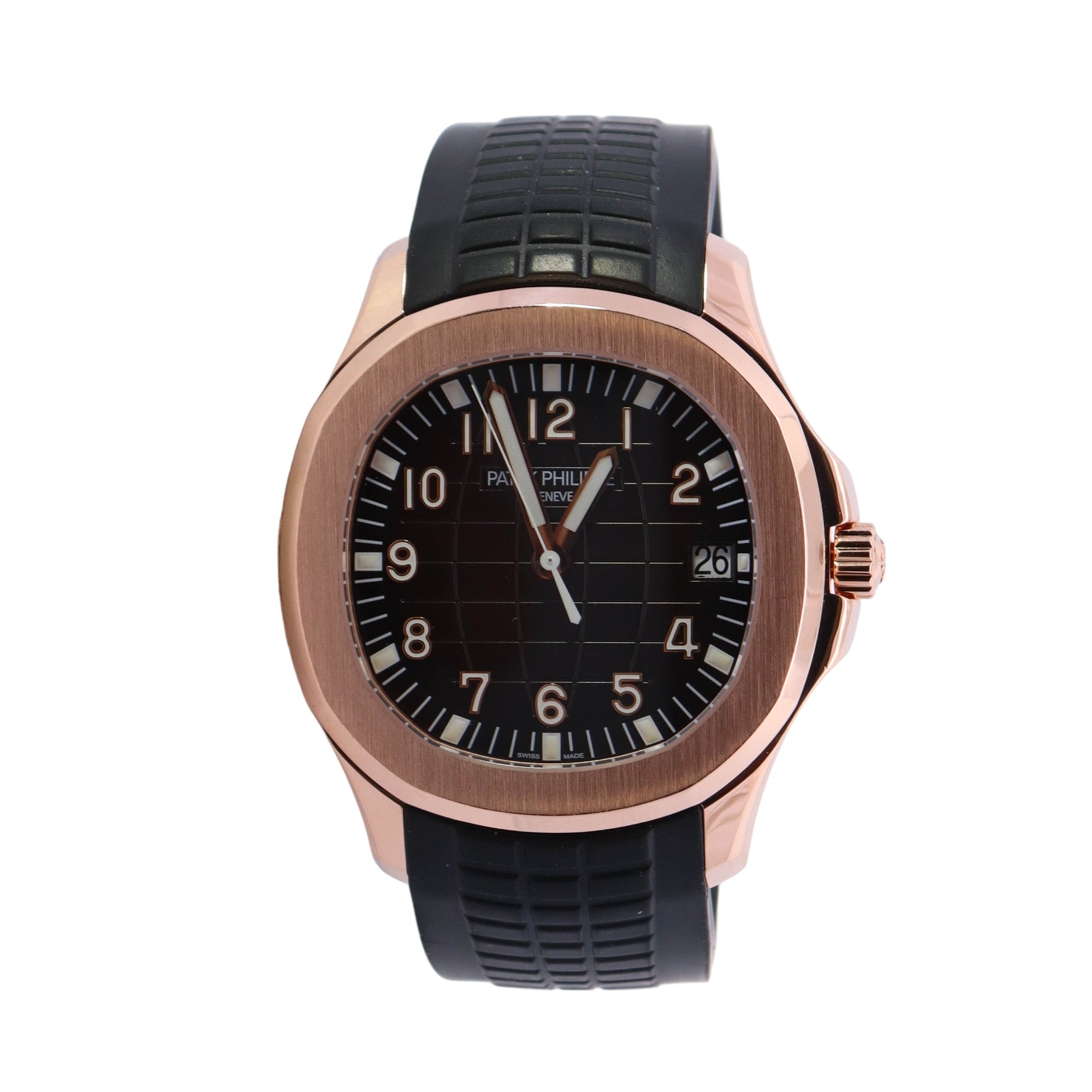 Patek Philippe Aquanaut Rose Gold 40mm Brown Arabic Dial Watch Reference # 5167R-001 - Happy Jewelers Fine Jewelry Lifetime Warranty