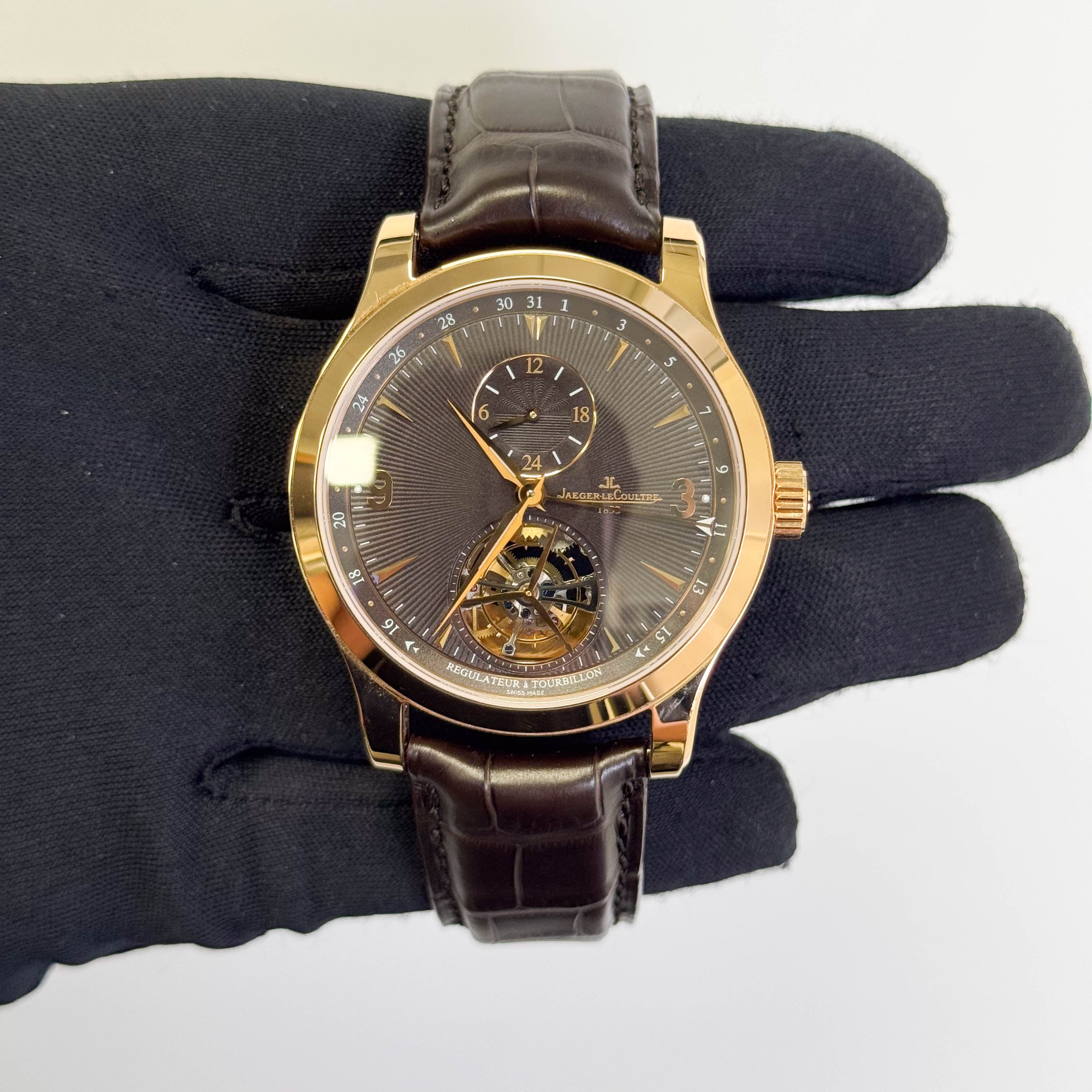 Jaeger-LeCoultre Master Grand Tourbillon 43mm Brown Dial Watch Ref# Q1662450